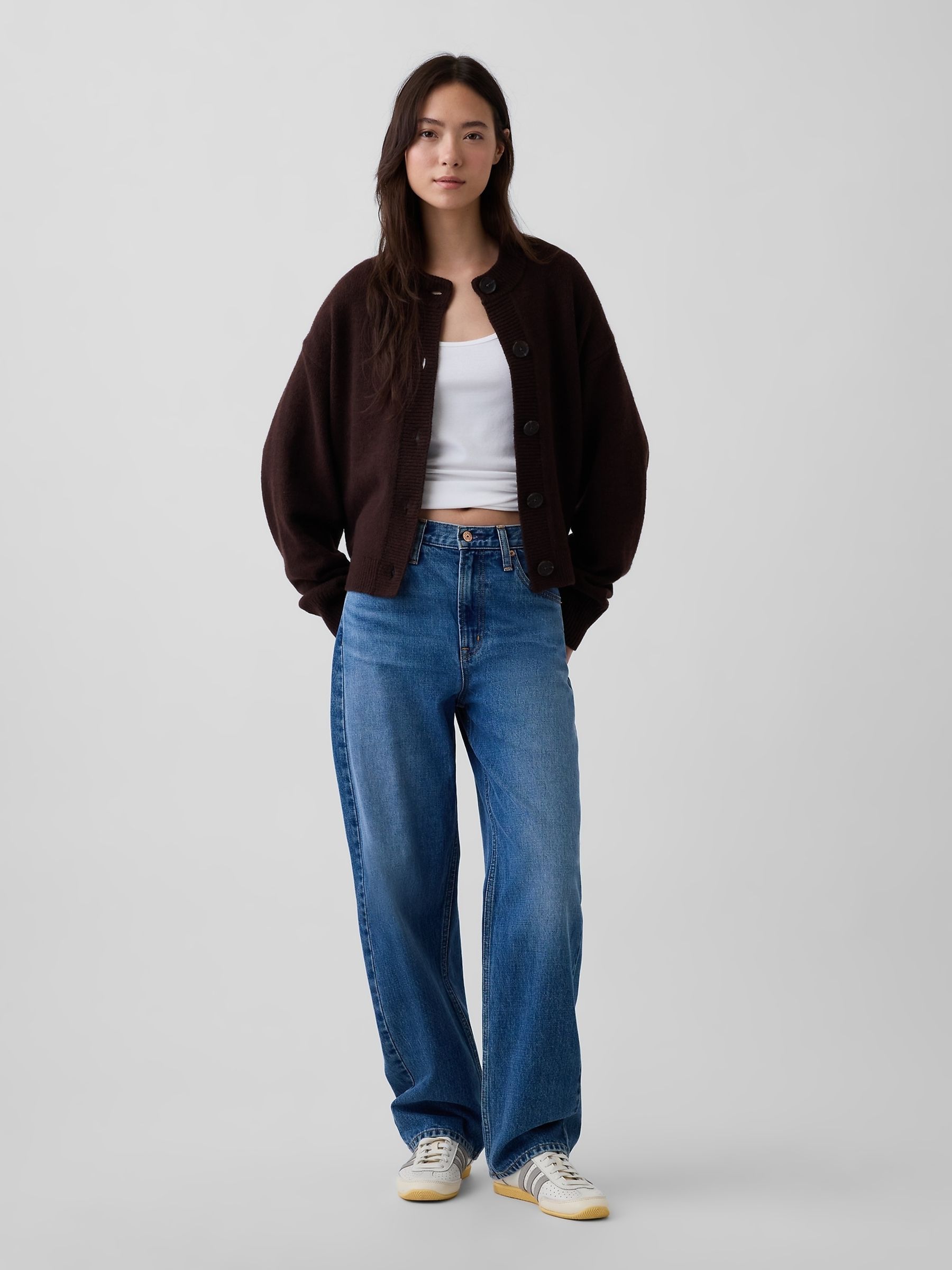 Brown CashSoft Oversized Chunky Cardigan - Image 3 of 4