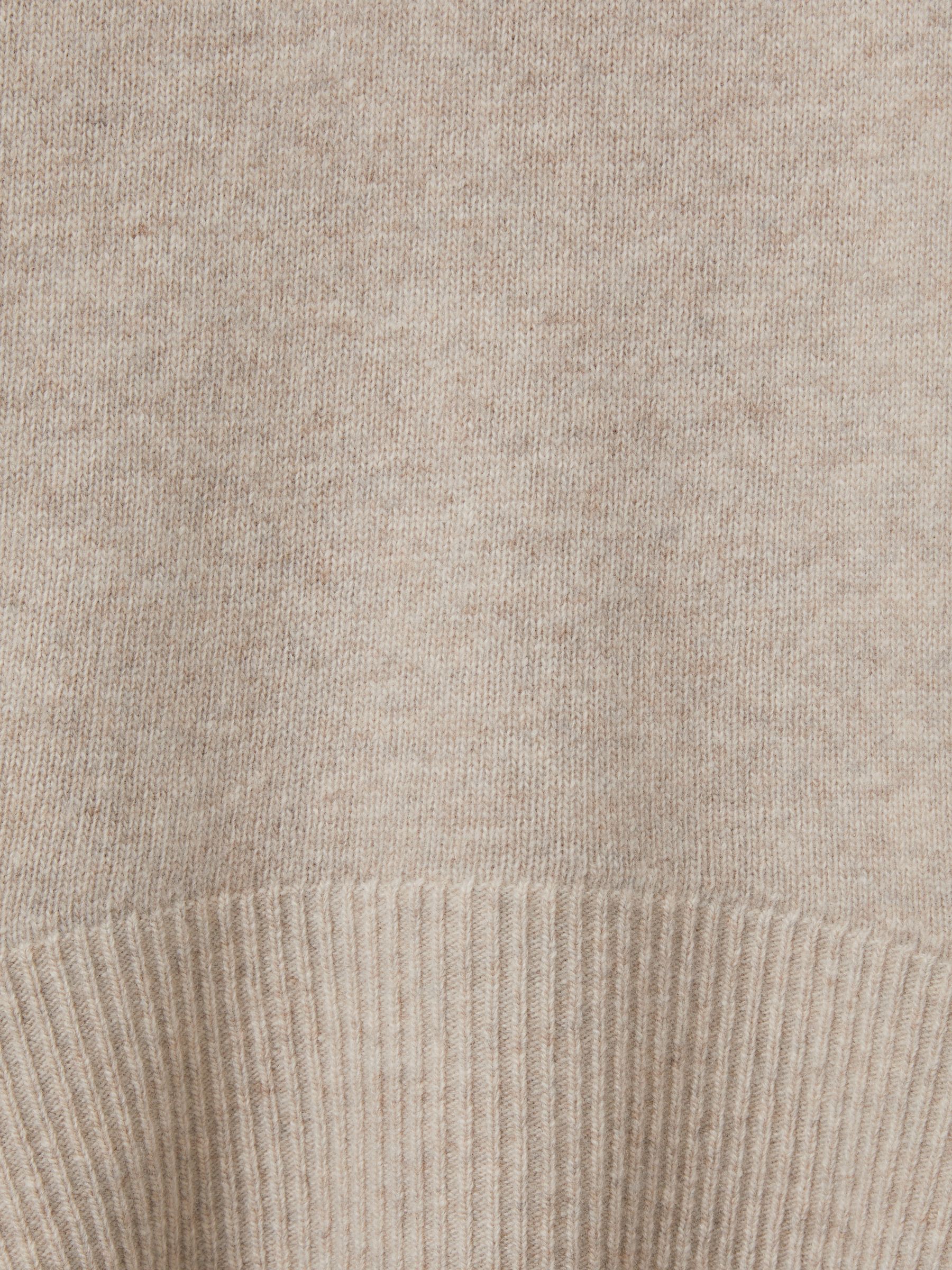 Wool-Cashmere Roll-Neck Jumper in Oatmeal - Image 6 of 6