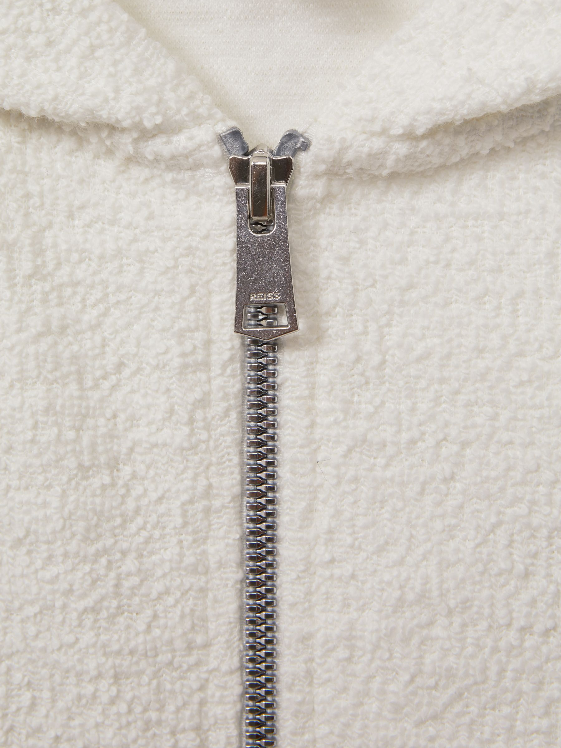4-9 yrs Cotton Blend Boucle Hoodie and Joggers Set in Cream - Image 4 of 5