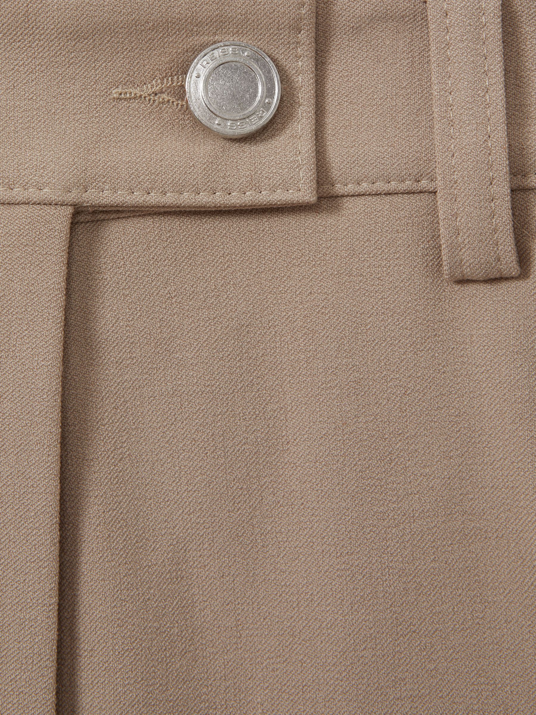 Petite High Rise Flared Trousers in Neutral - Image 7 of 7