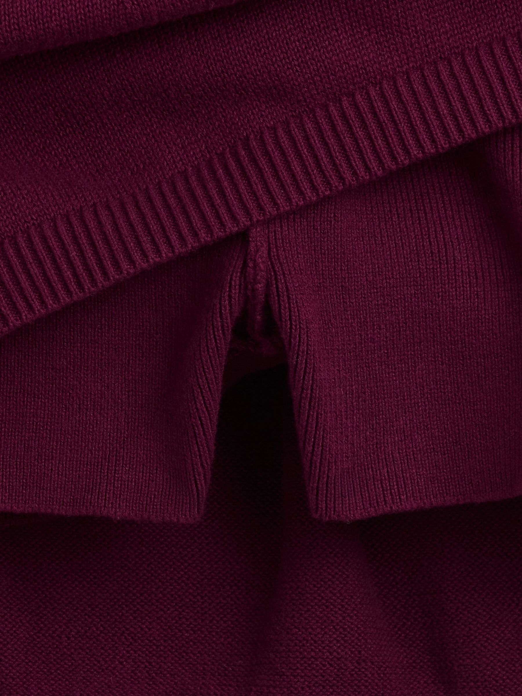 Burgundy Mini Knitted Skort - Image 6 of 6