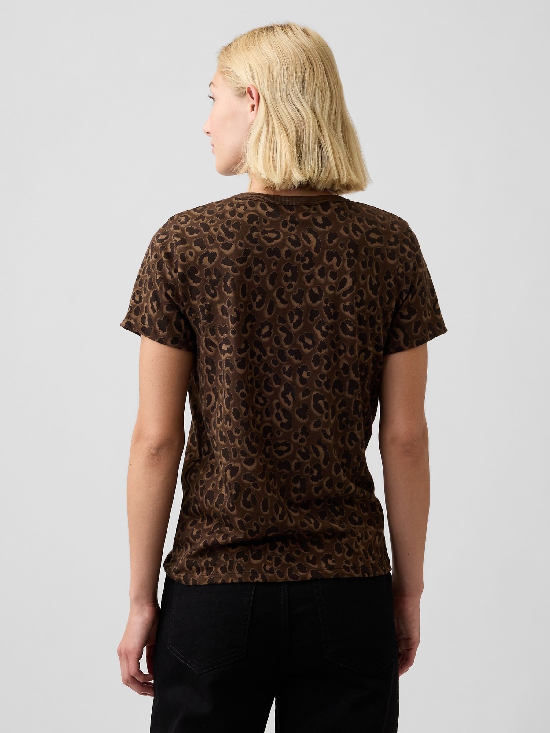Leopard Print Favvourite Crew Neck T-Shirt - Image 2 of 5