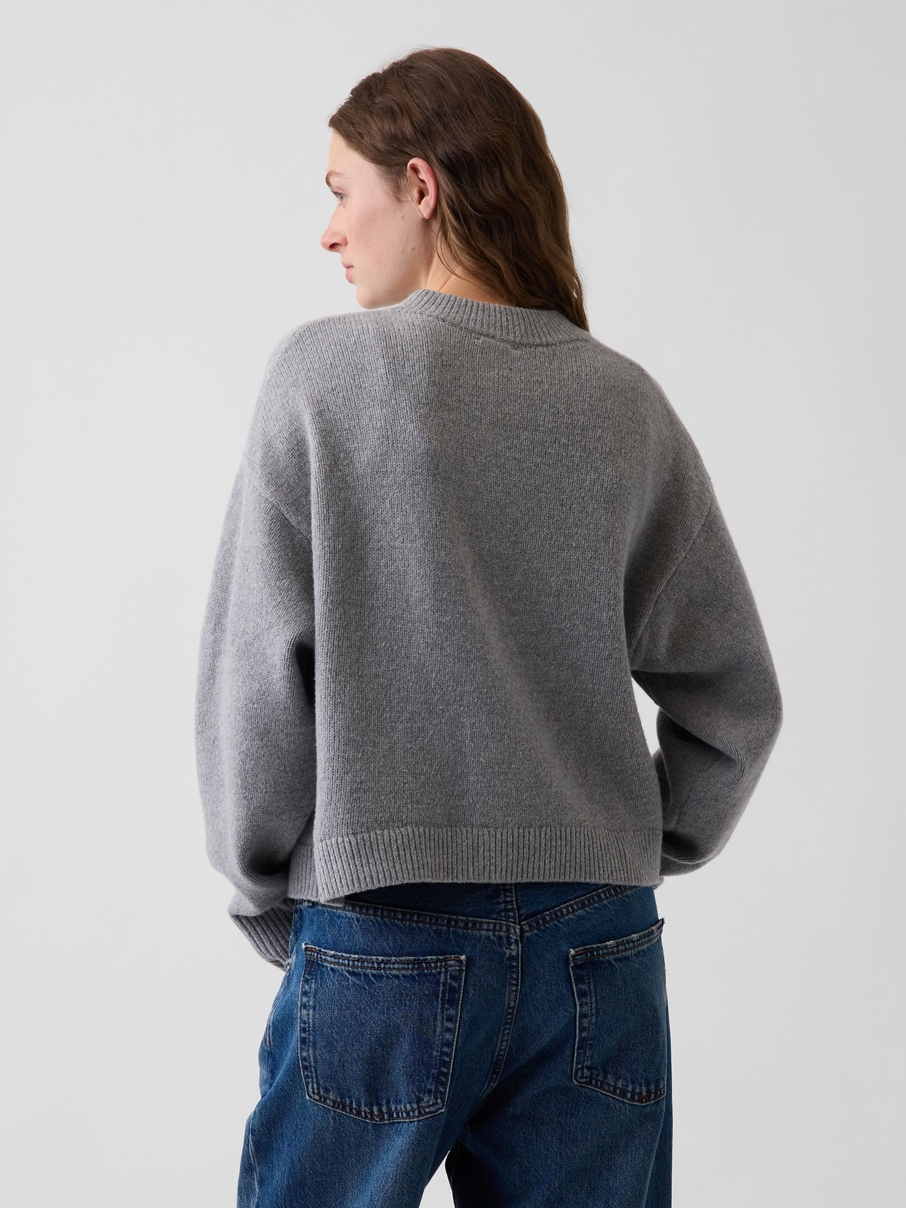 Grey CashSoft Oversized Chunky Cardigan - Image 2 of 4