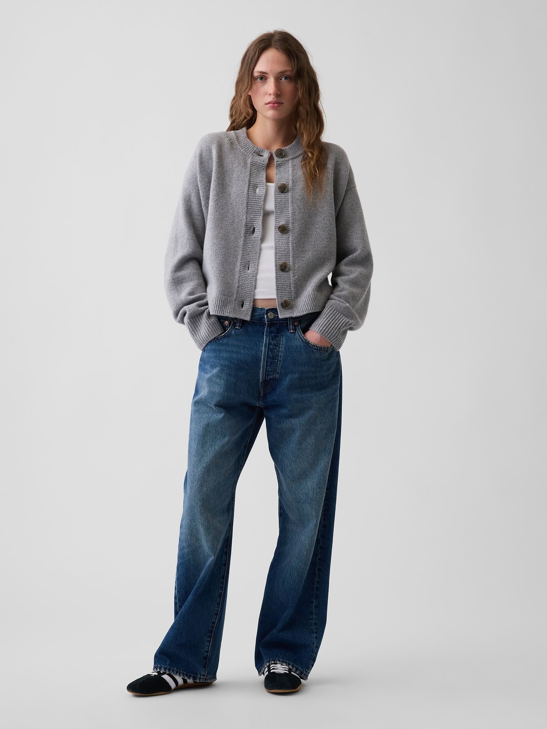 Grey CashSoft Oversized Chunky Cardigan - Image 4 of 4