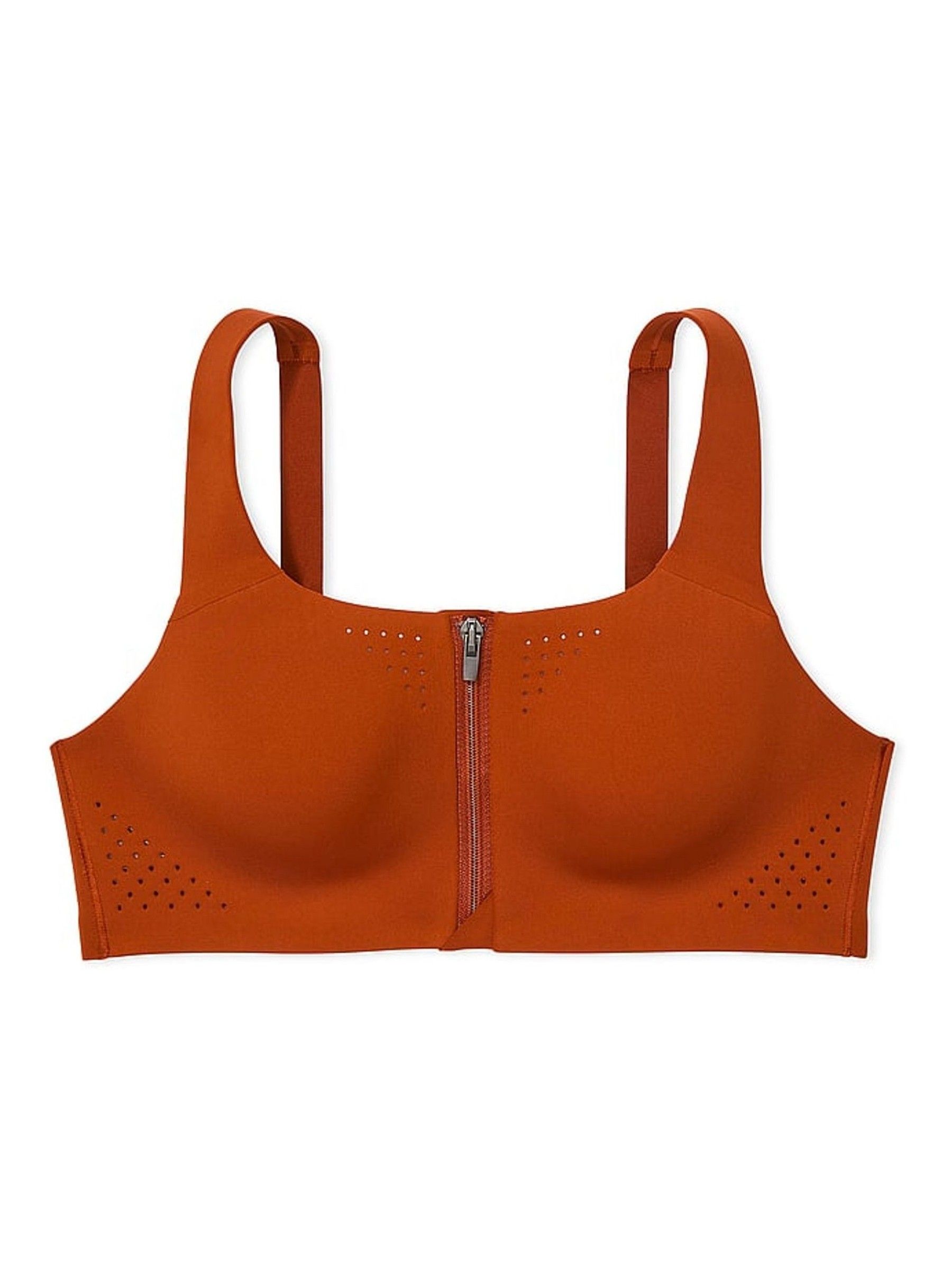 Etruscan Red Strappy Back Front Close Featherweight Max High Support Sports Bra - Image 3 of 4