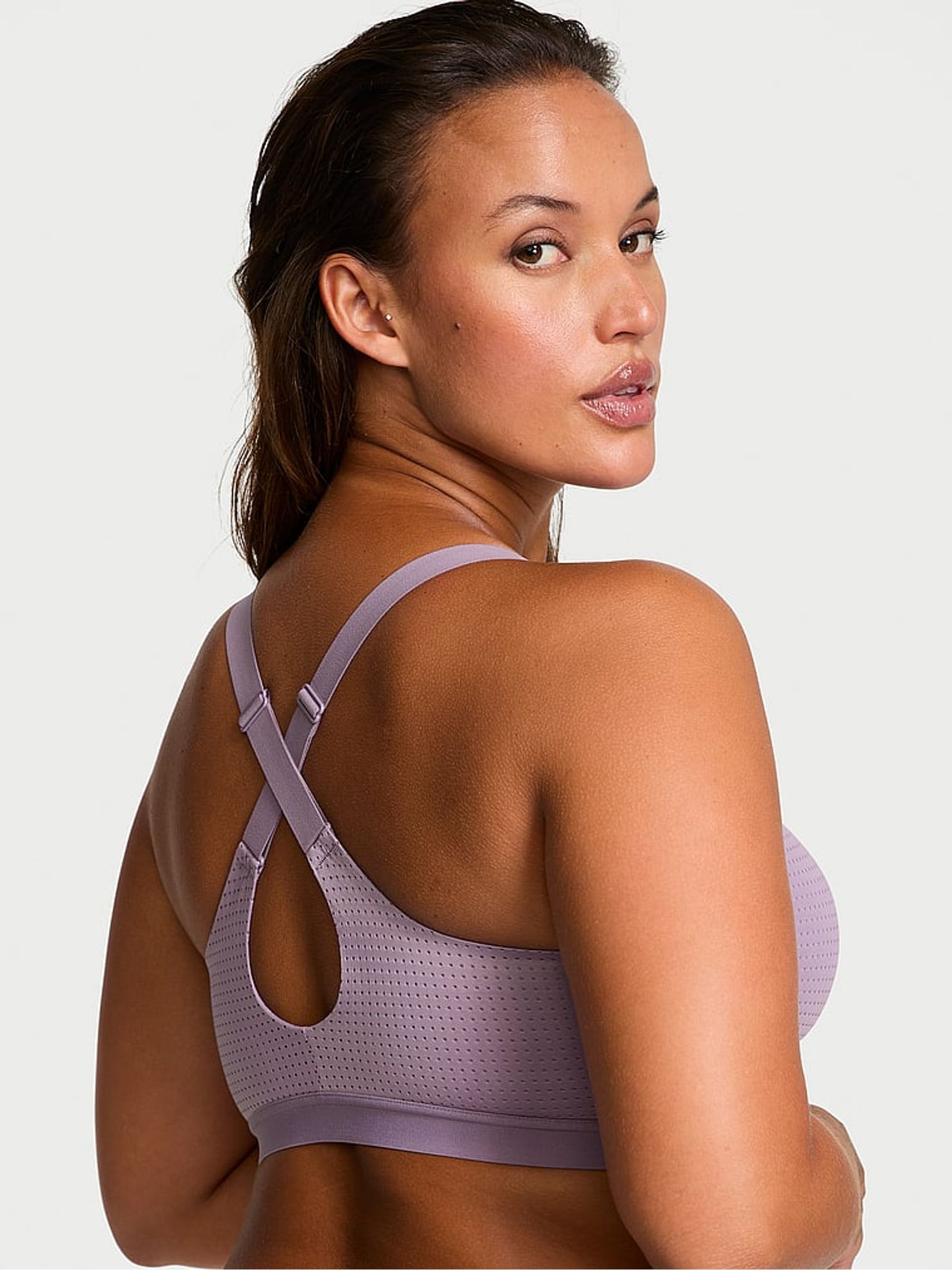 Dried Lavender Purple VSX Lightweight Mesh Medium Impact Sports Bra - Image 2 of 3