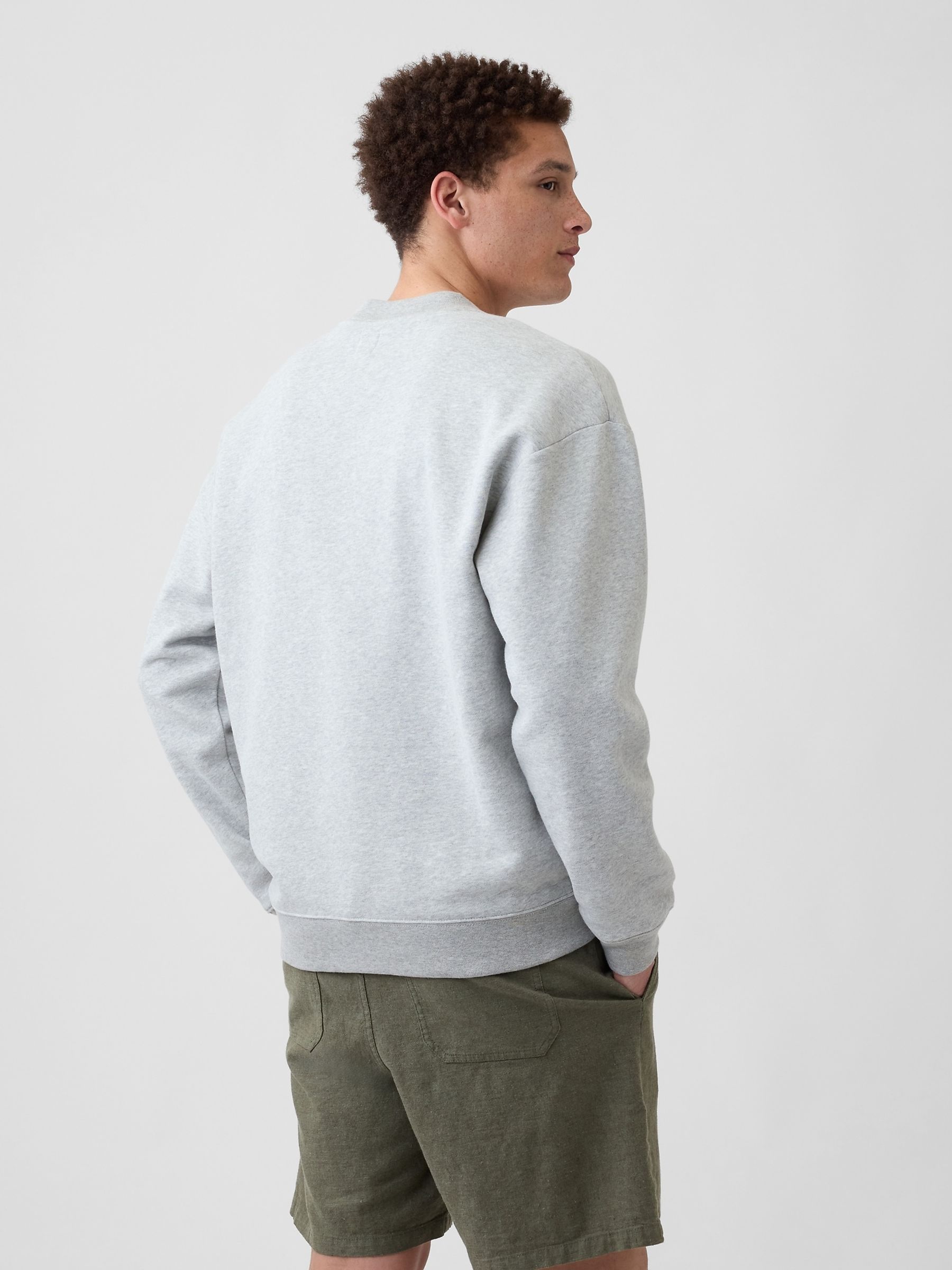 Grey Relaxed Mini-Logo Sweatshirt - Image 2 of 6 Grey Relaxed Mini-Logo Sweatshirt - Image 2 of 6
