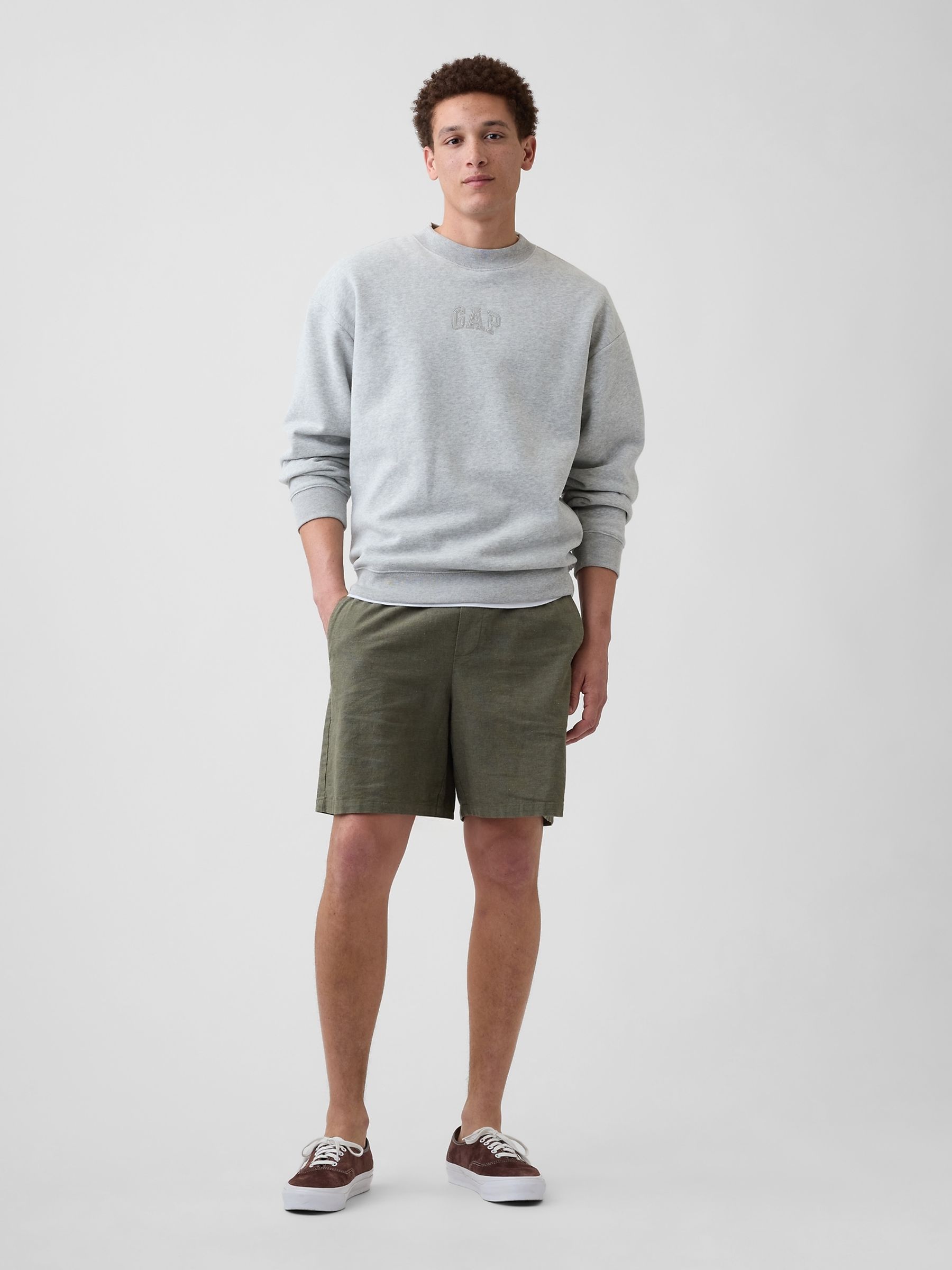 Grey Relaxed Mini-Logo Sweatshirt - Image 3 of 6
