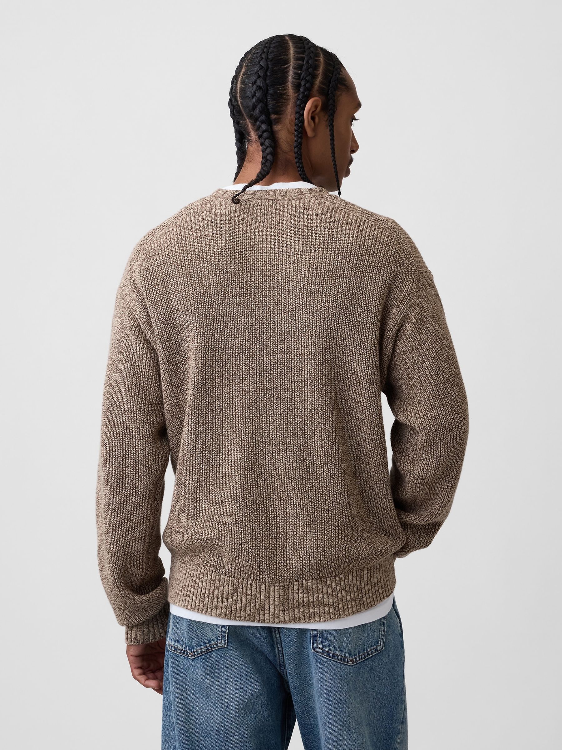Light Brown Relaxed Shaker Jumper - Image 2 of 4