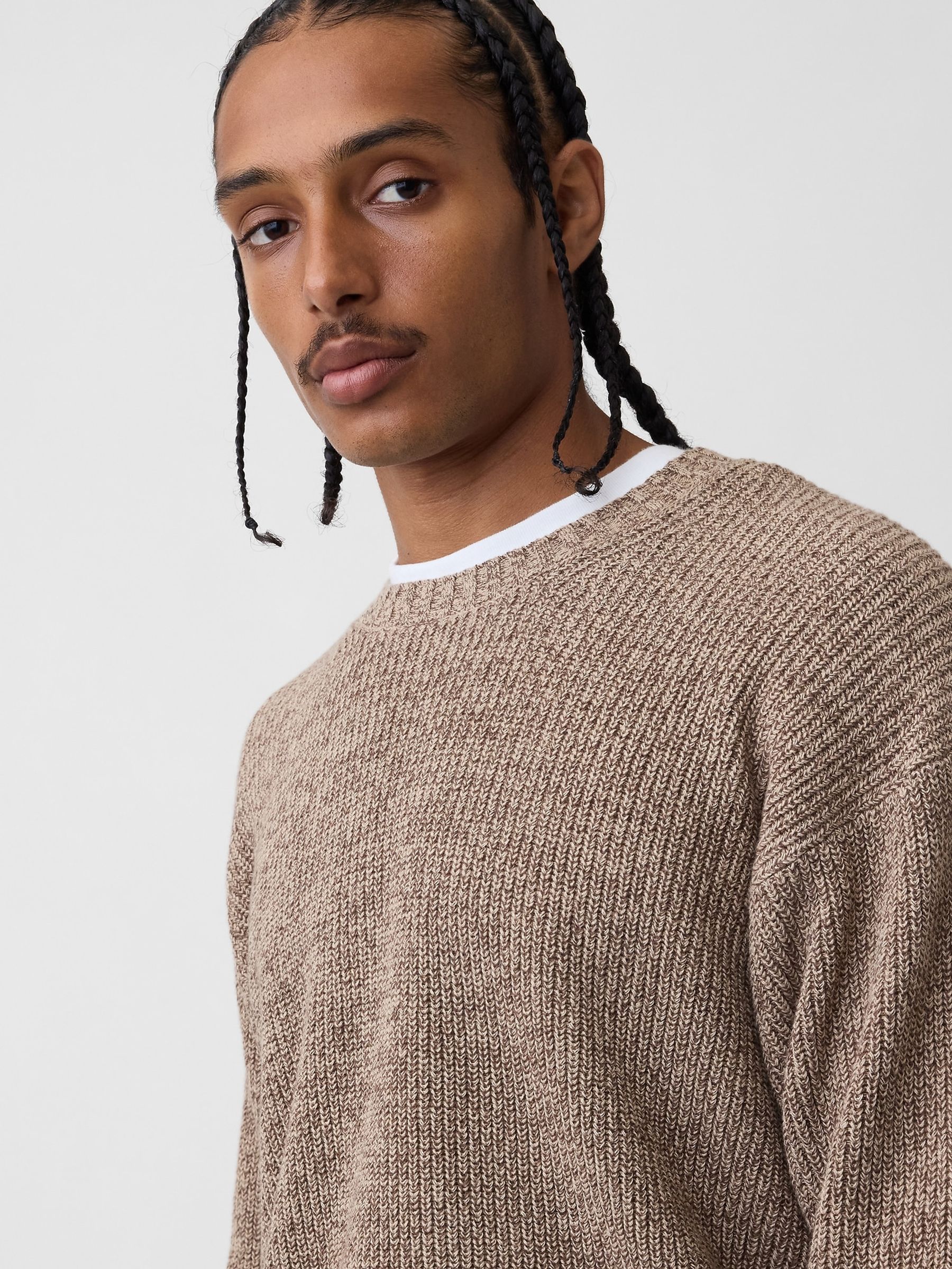 Light Brown Relaxed Shaker Jumper - Image 4 of 4