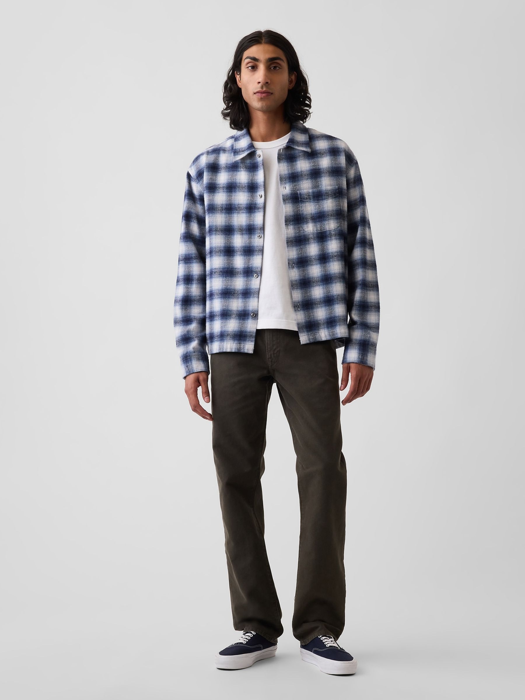 Green Canvas Relaxed Straight Jeans - Image 6 of 6