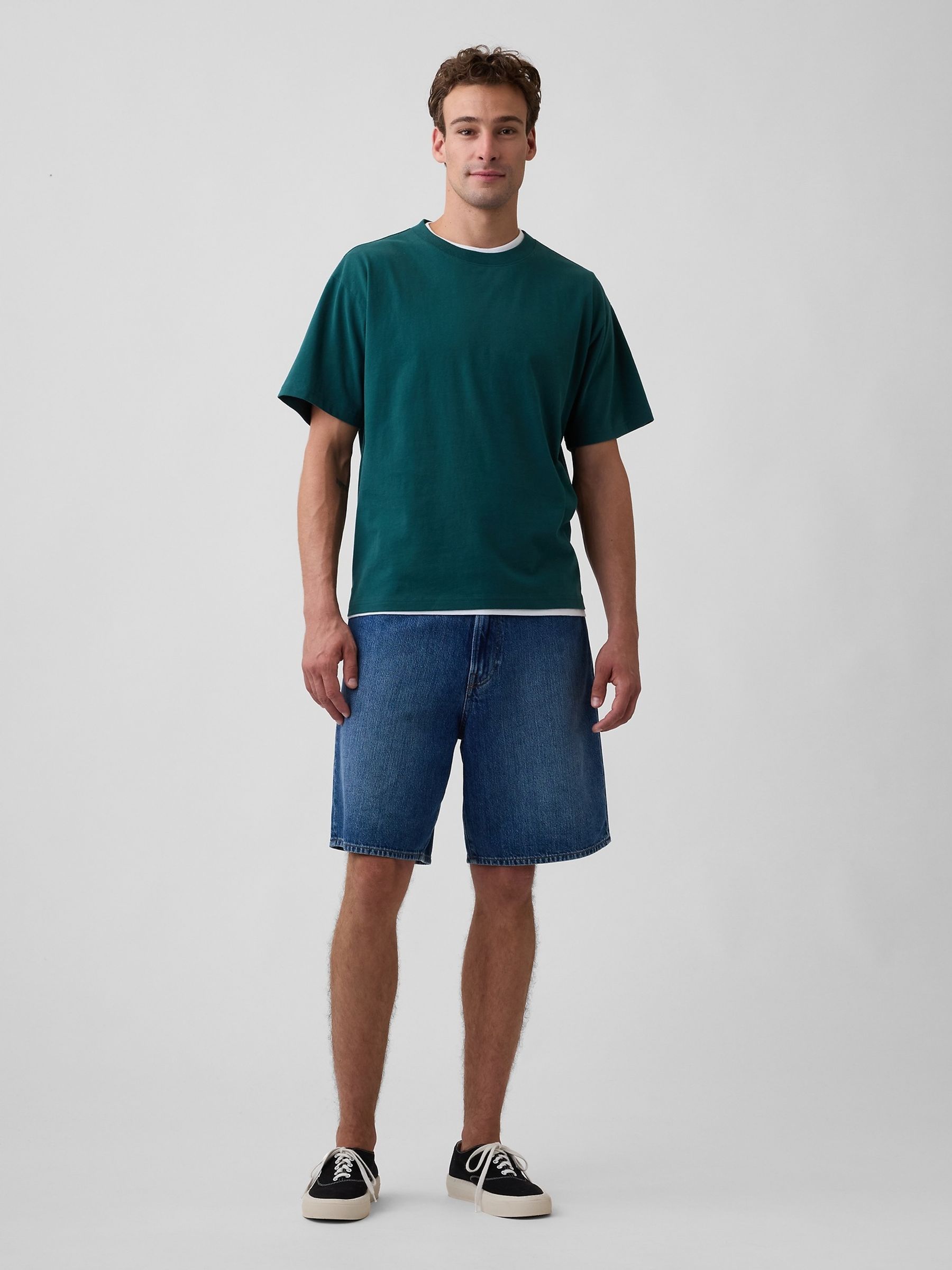 Dark Green Vintage Soft Boxy T-Shirt - Image 3 of 5