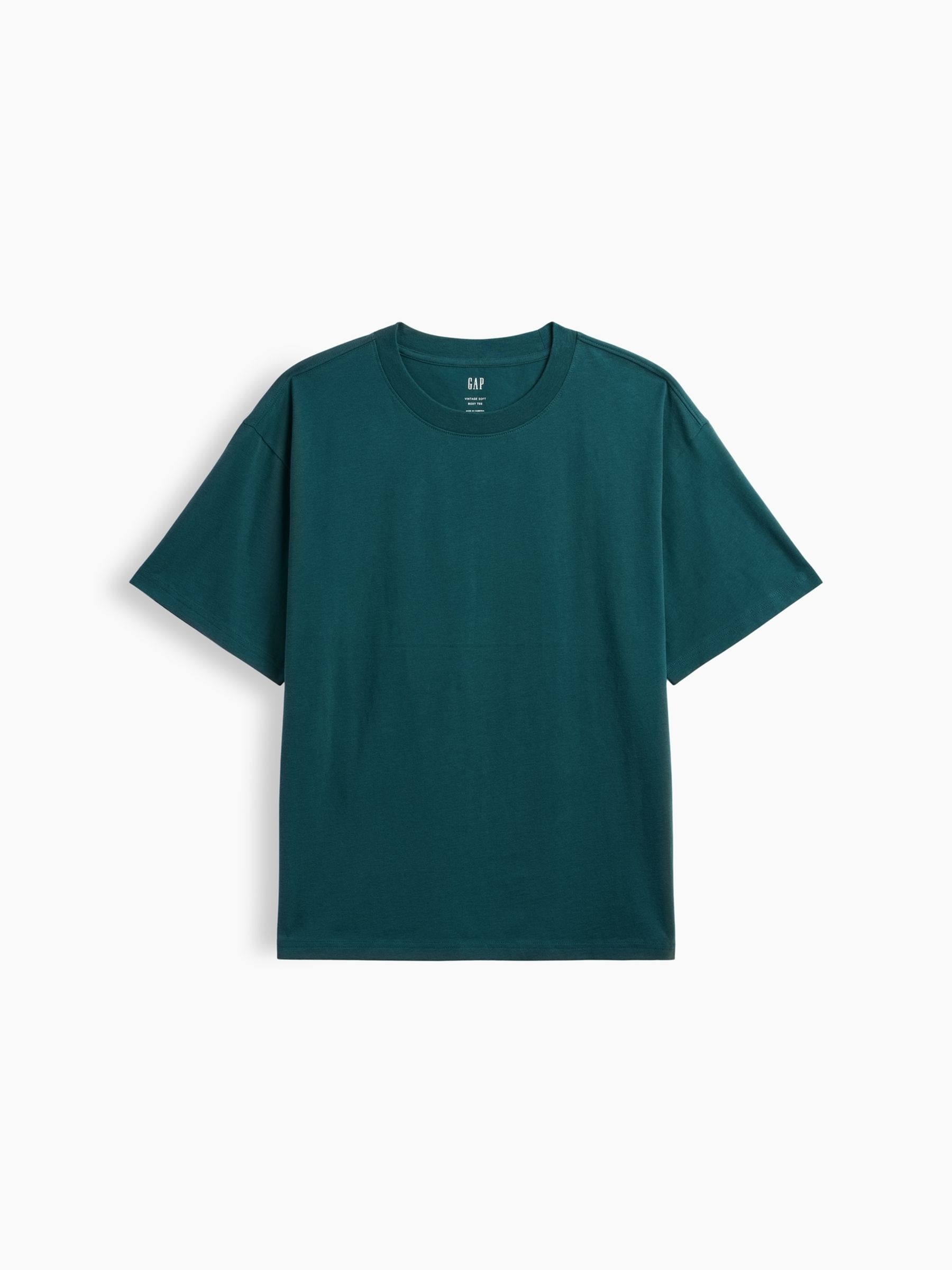 Dark Green Vintage Soft Boxy T-Shirt - Image 4 of 5