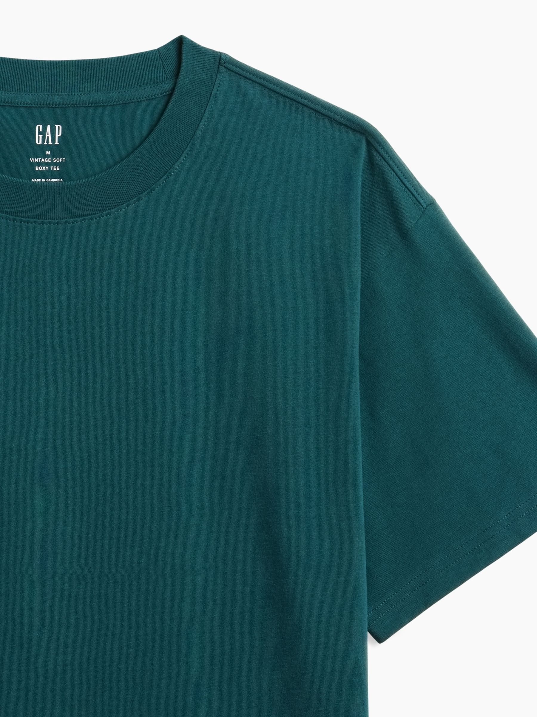 Dark Green Vintage Soft Boxy T-Shirt - Image 5 of 5