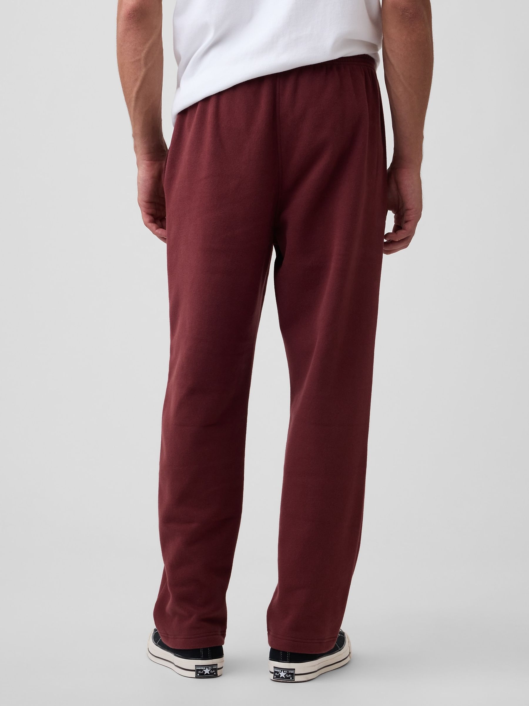 Burgundy Red Vintage Soft Straight-Leg Joggers - Image 2 of 5