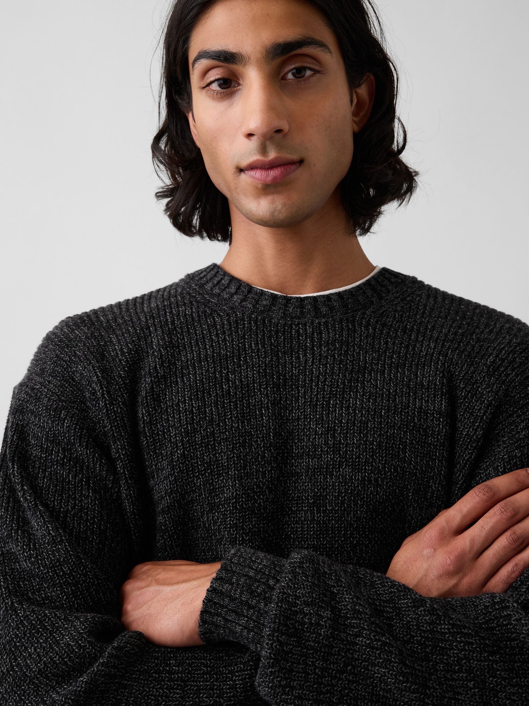 Black Relaxed Shaker Jumper - Image 4 of 4