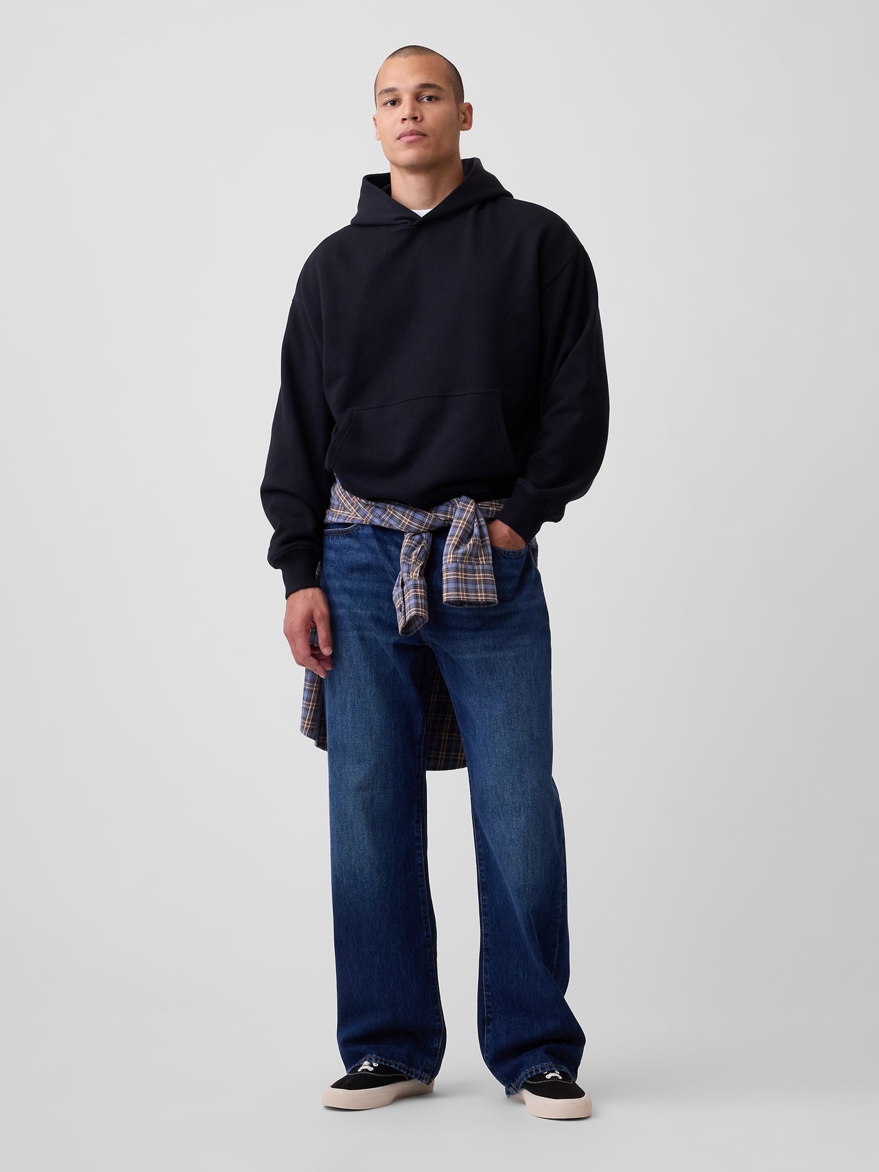 Black Heavyweight Oversized Hoodie - Image 1 of 2