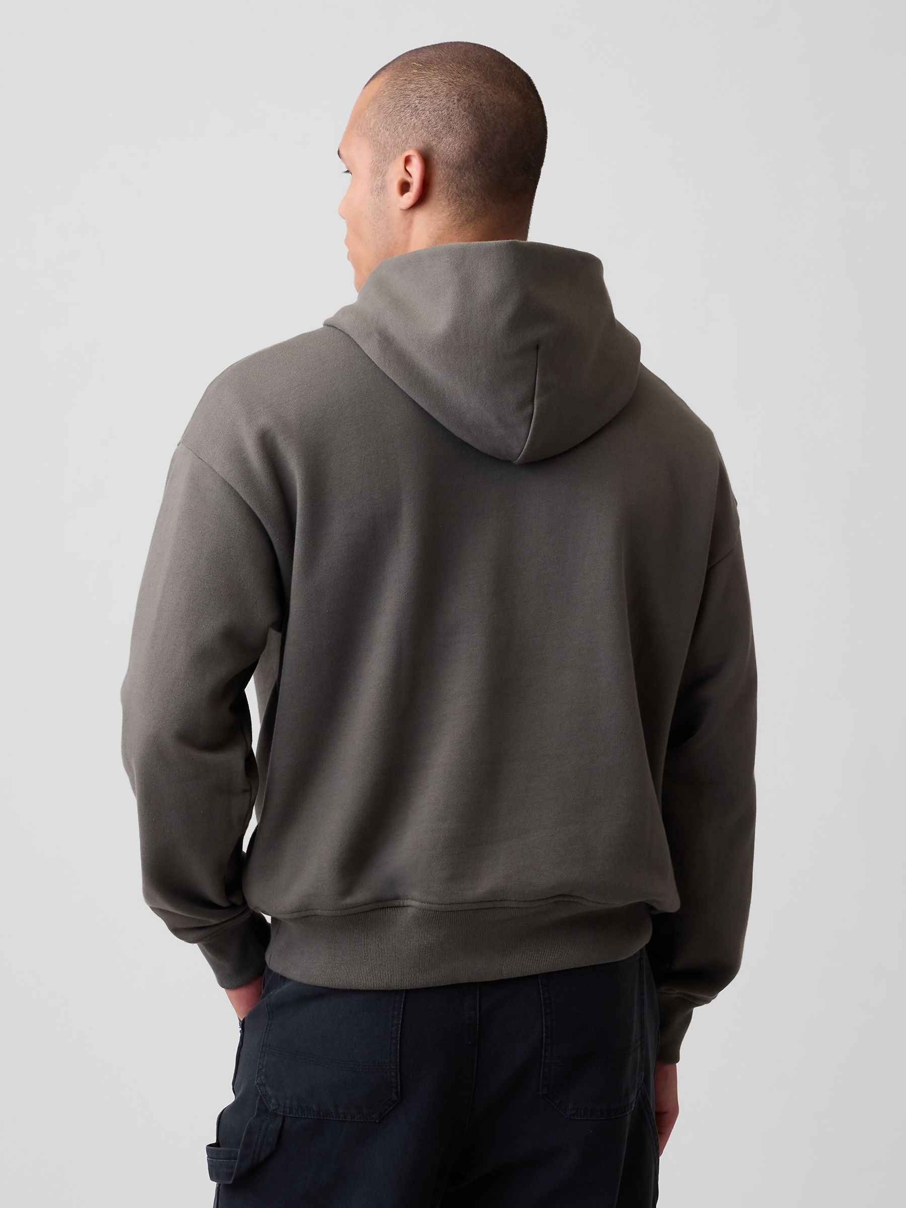 Brown Heavyweight Oversized Hoodie - Image 2 of 4