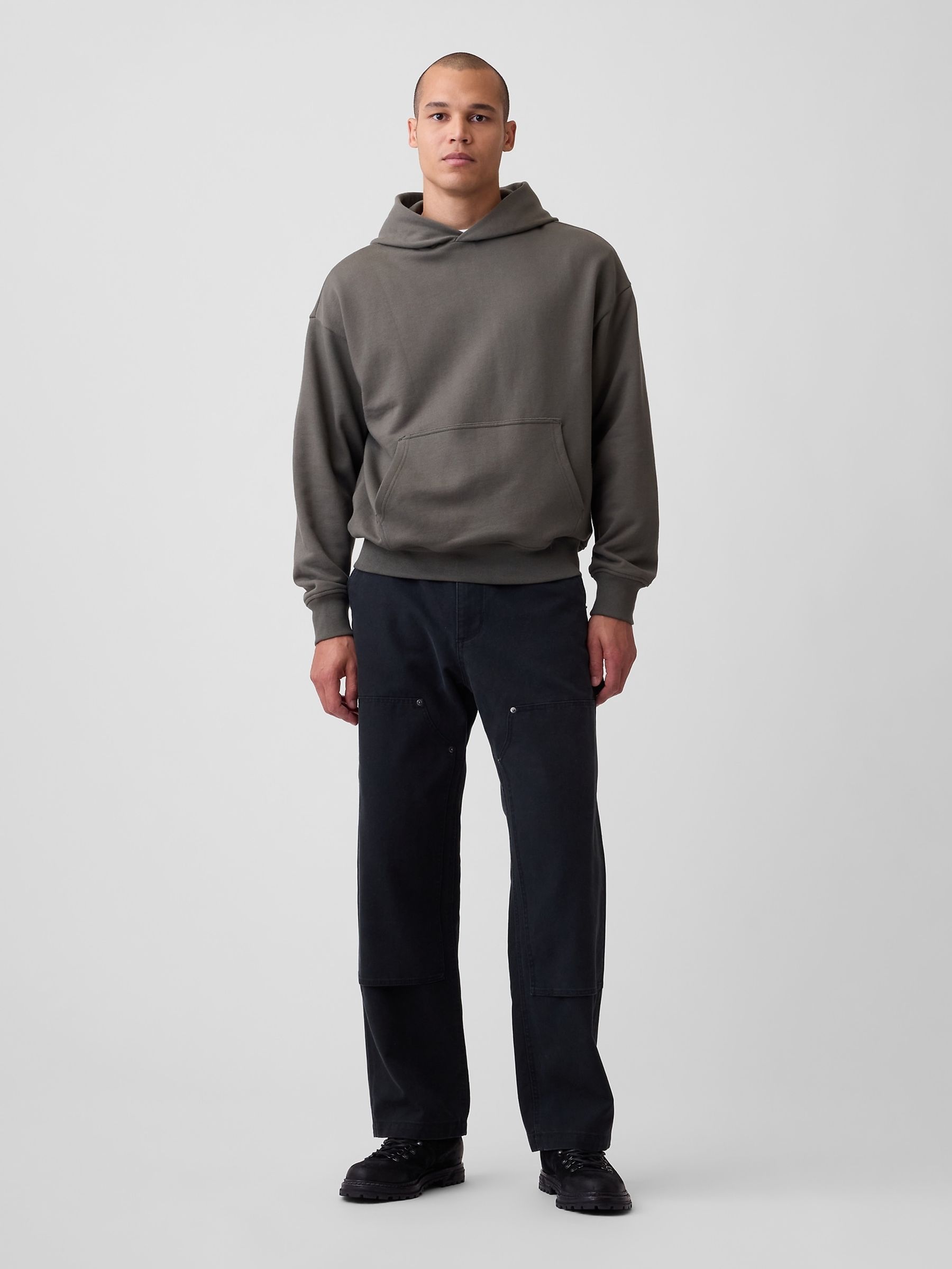 Brown Heavyweight Oversized Hoodie - Image 3 of 4