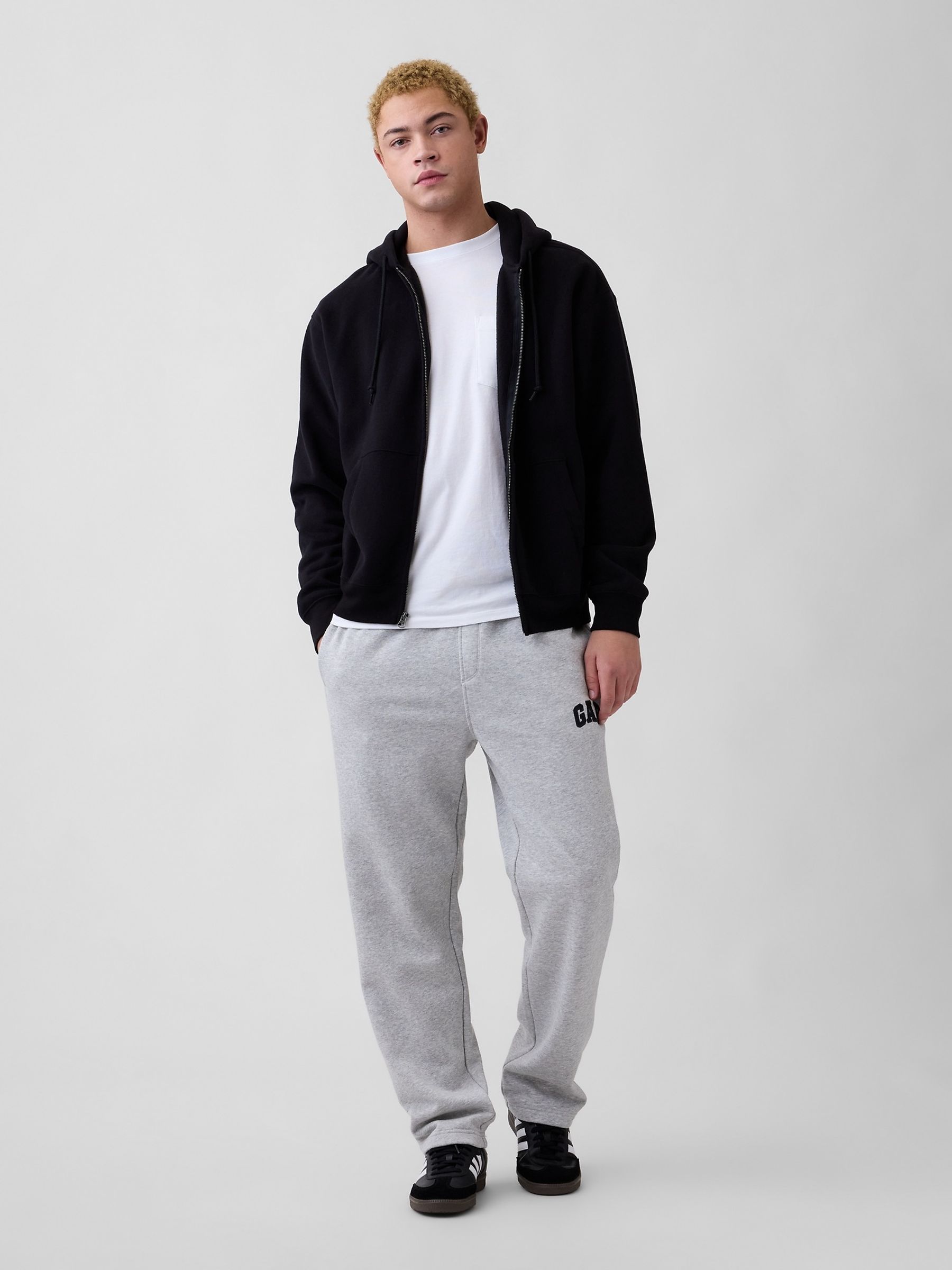 Grey Logo Straight-Leg Joggers - Image 3 of 4
