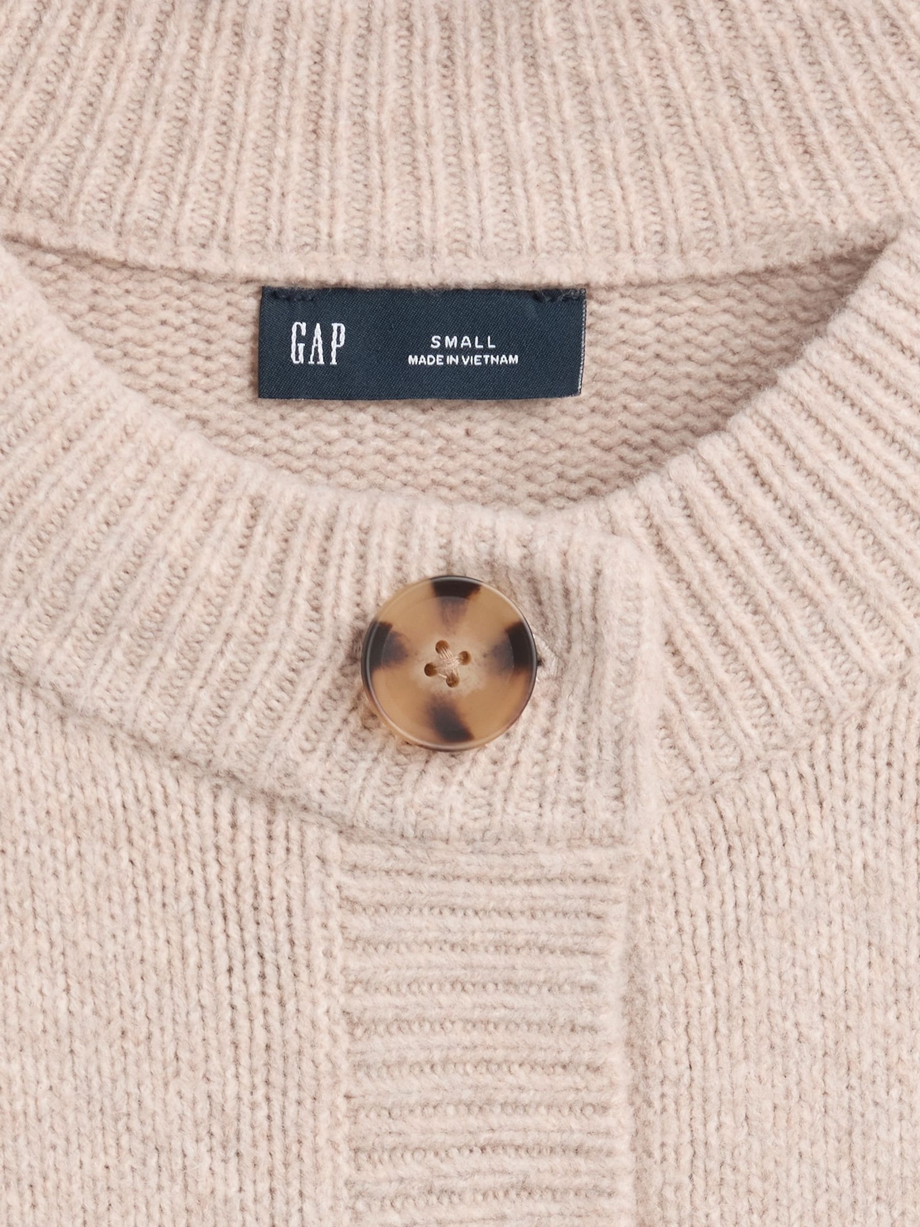 Beige CashSoft Oversized Chunky Cardigan - Image 4 of 4