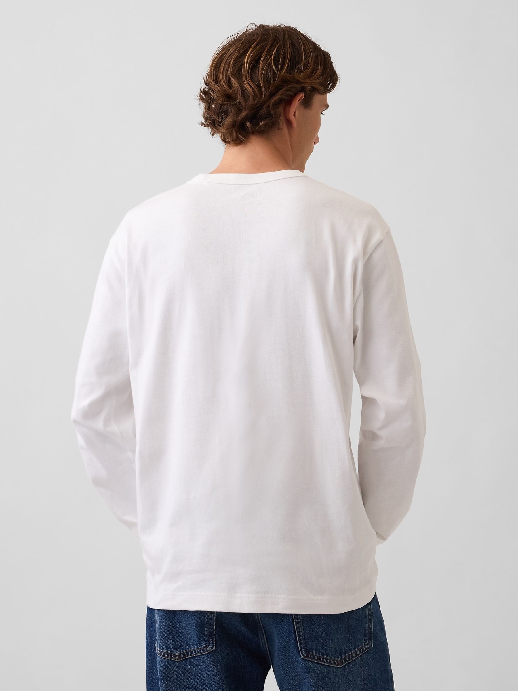 White Heavyweight Relaxed Long Sleeve T-Shirt - Image 2 of 4