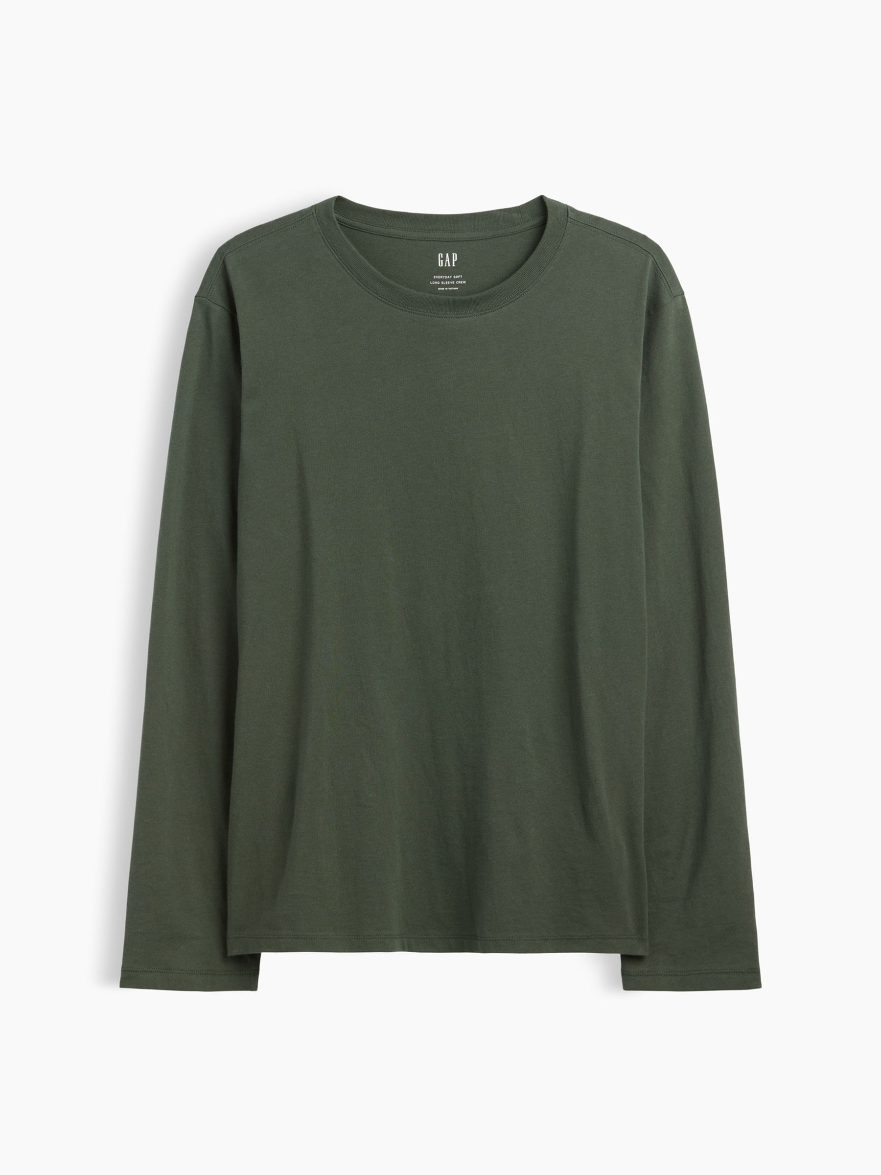 Dark Green Everyday Soft Relaxed Stripe Long Sleeve T-Shirt - Image 3 of 4