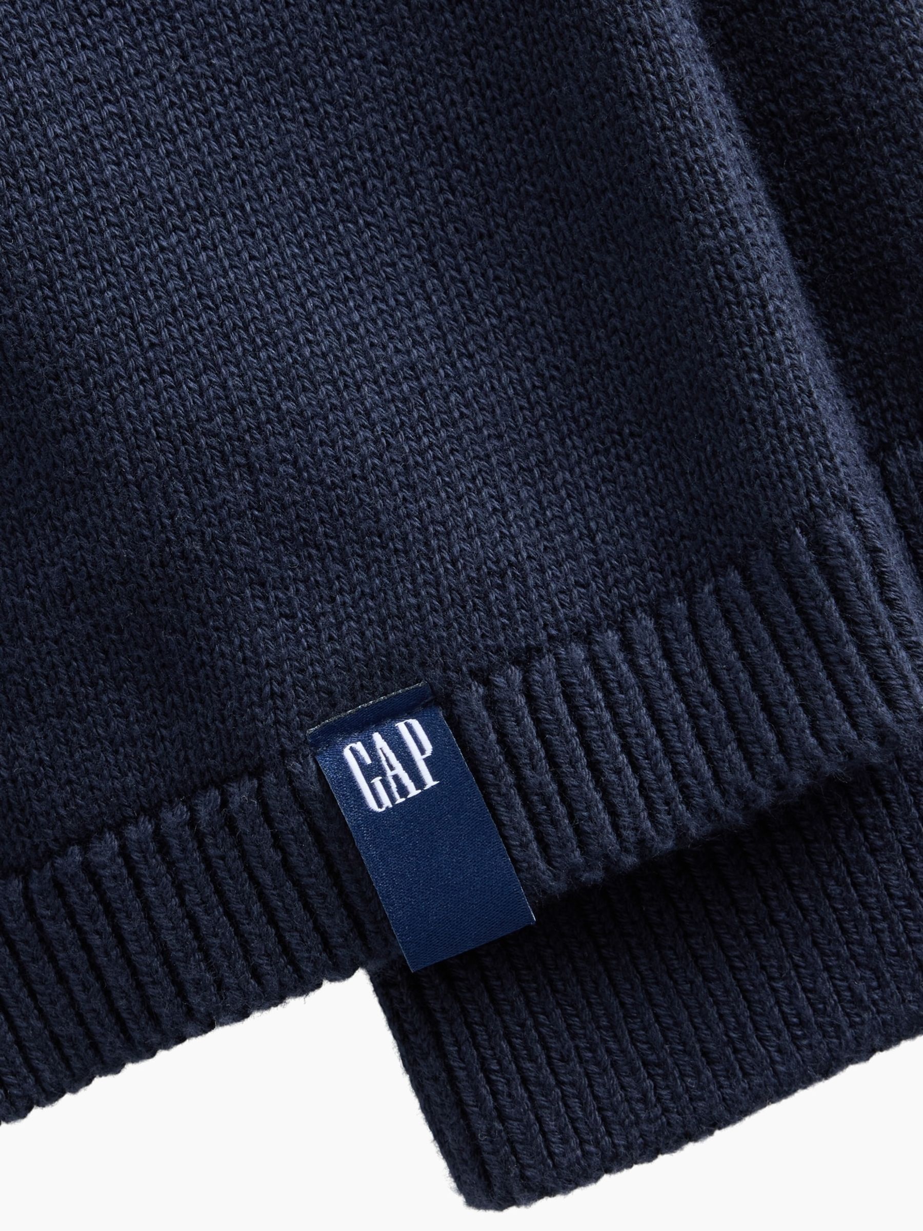 Navy Relaxed Polo Jumper - Image 4 of 4