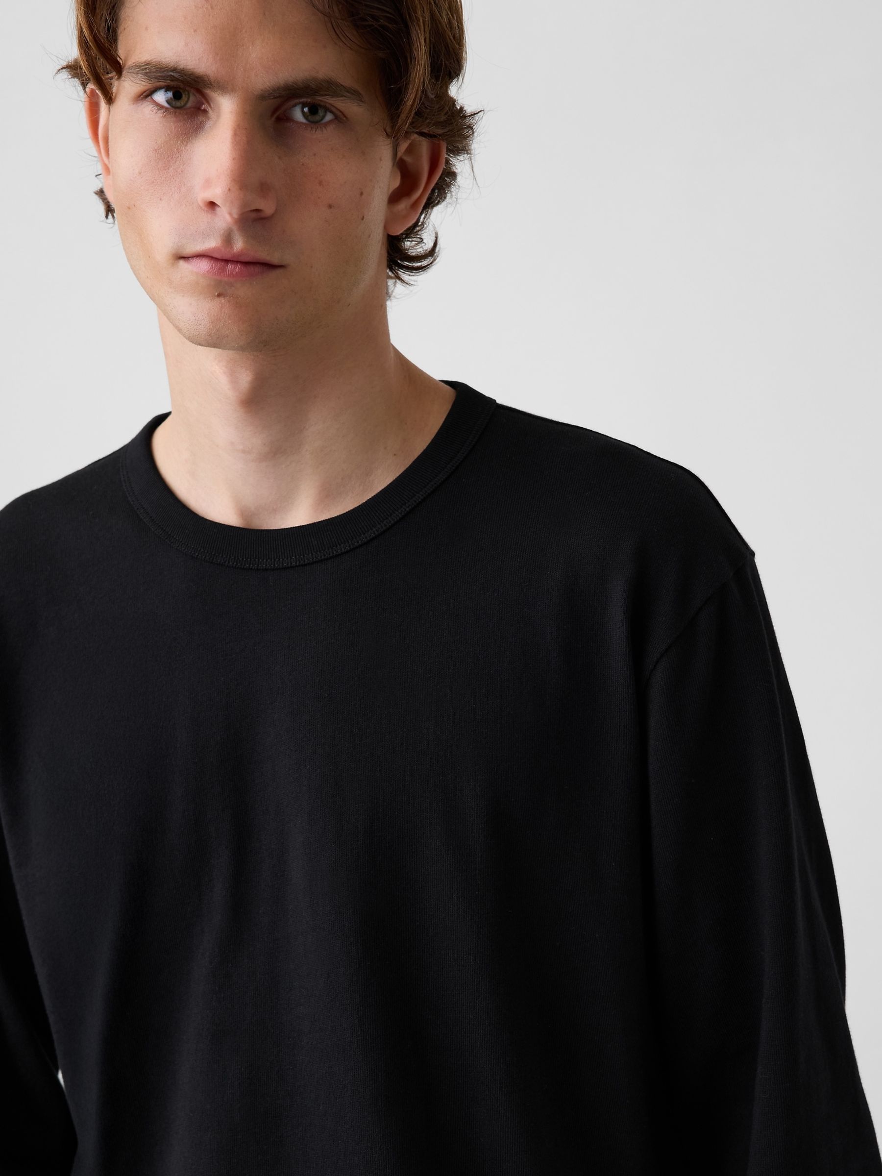 Black Heavyweight Relaxed Long Sleeve T-Shirt - Image 4 of 4