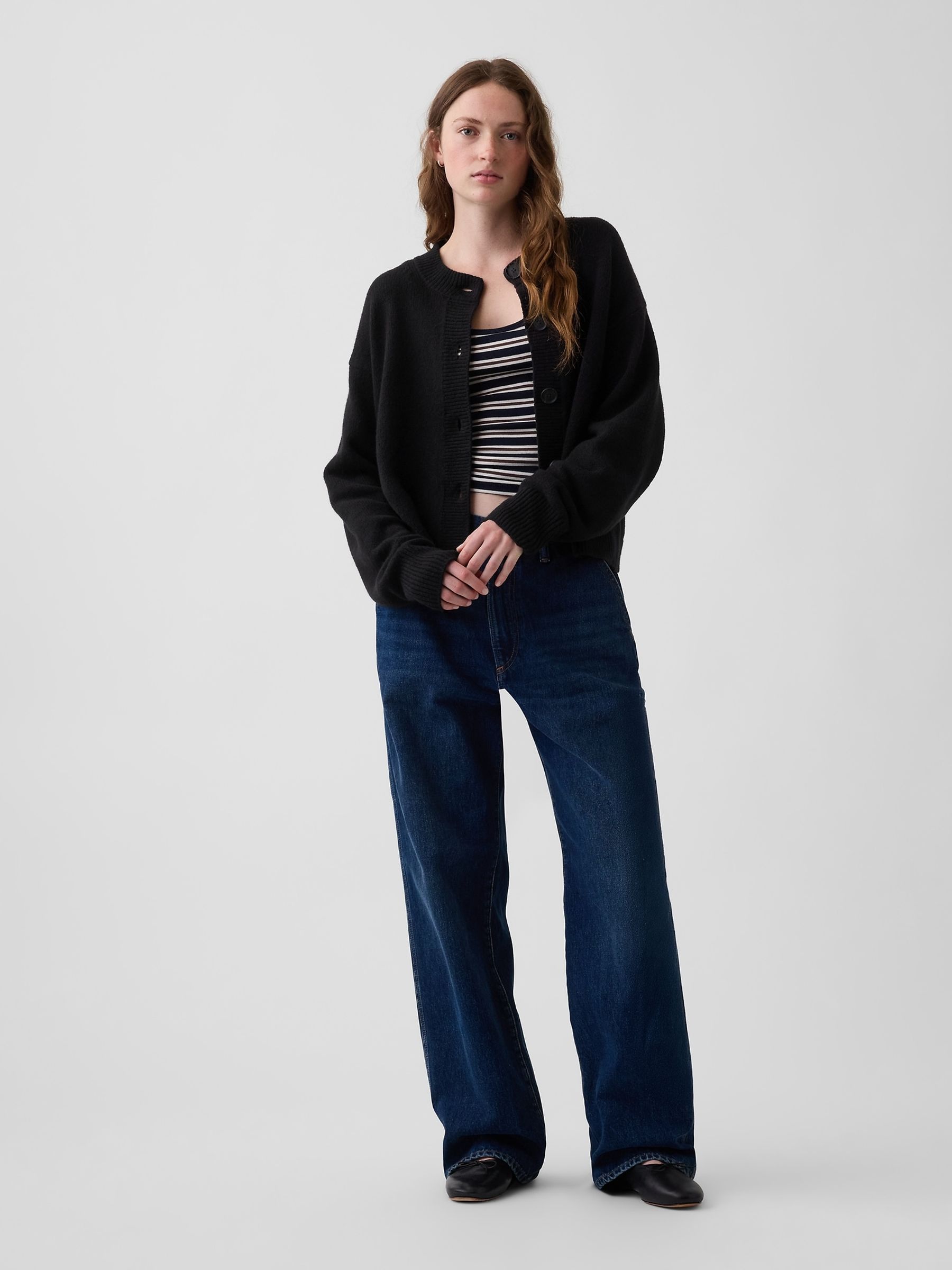 Black CashSoft Oversized Chunky Cardigan - Image 3 of 4