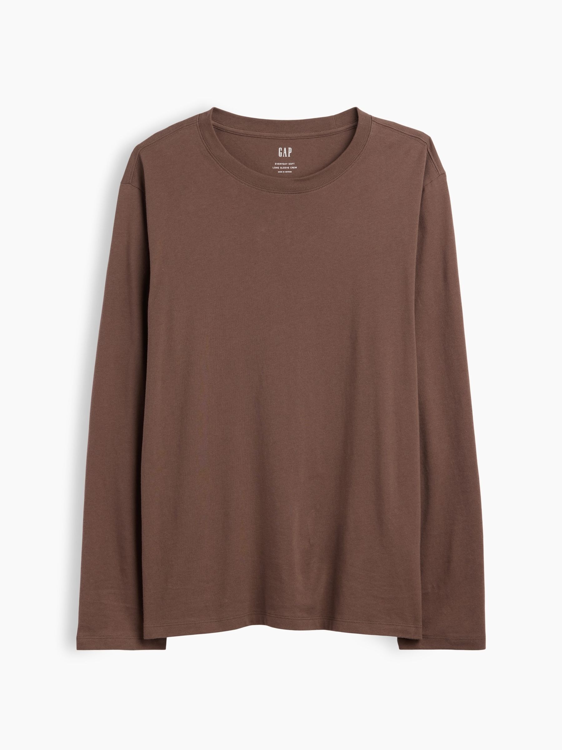 Brown Everyday Soft Relaxed Stripe Long Sleeve T-Shirt - Image 4 of 5