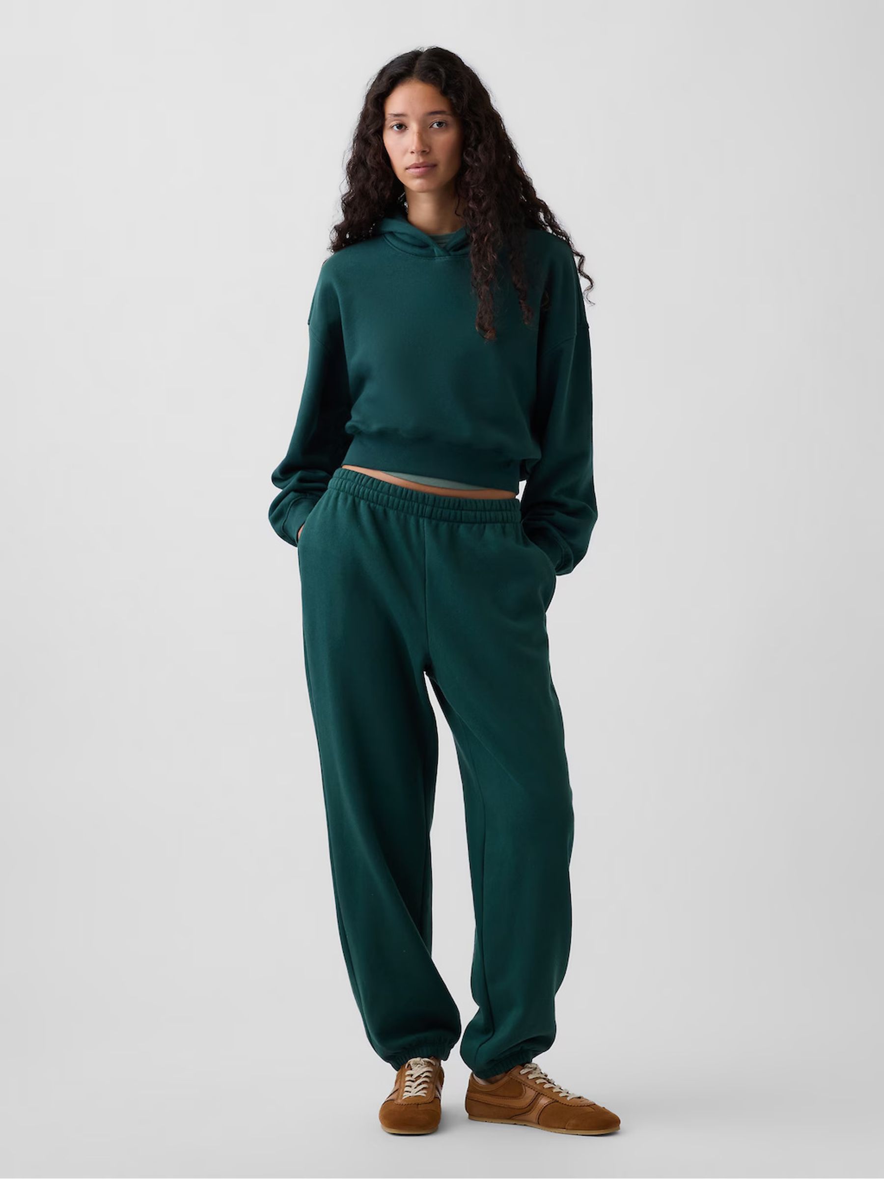 Green Vintage Soft Relaxed Joggers - Image 1 of 6 Green Vintage Soft Relaxed Joggers - Image 1 of 6
