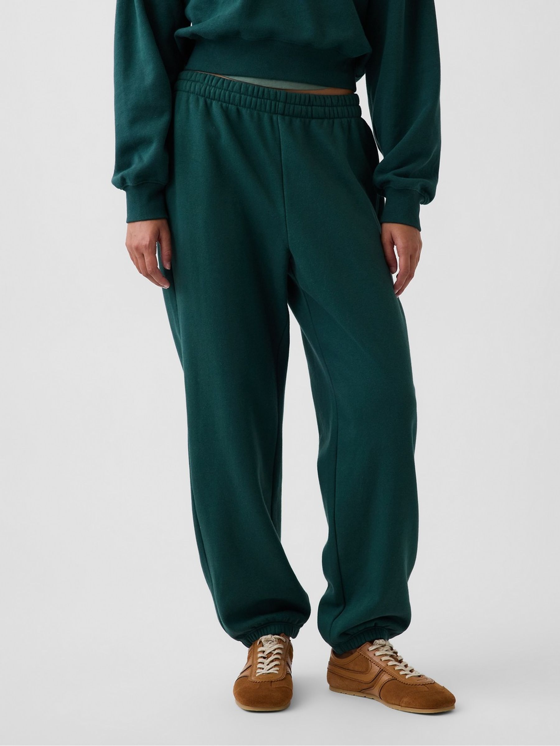 Green Vintage Soft Relaxed Joggers - Image 2 of 6 Green Vintage Soft Relaxed Joggers - Image 2 of 6