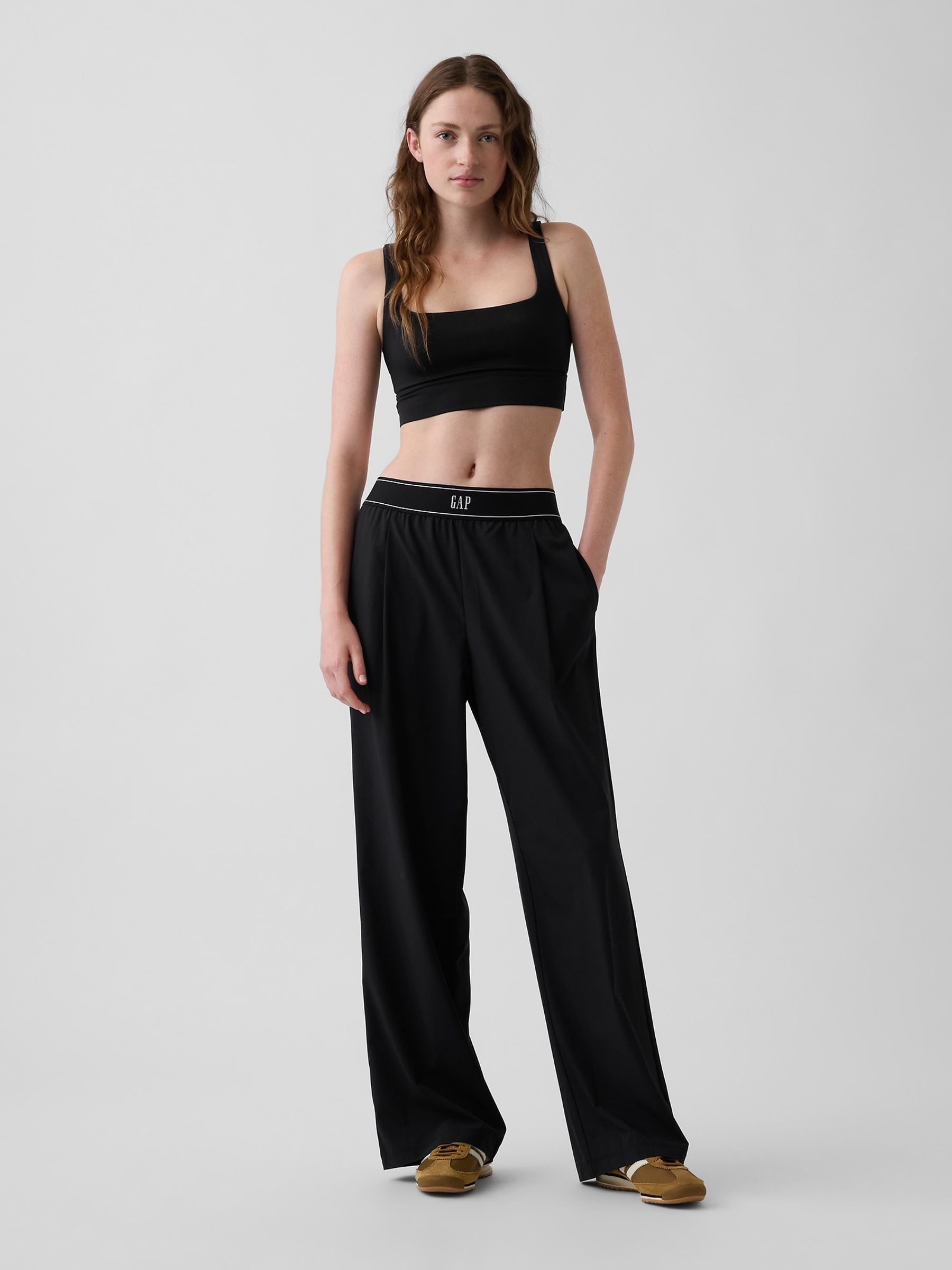 Black Fit Pleated Easy Logo Trousers - Image 4 of 6