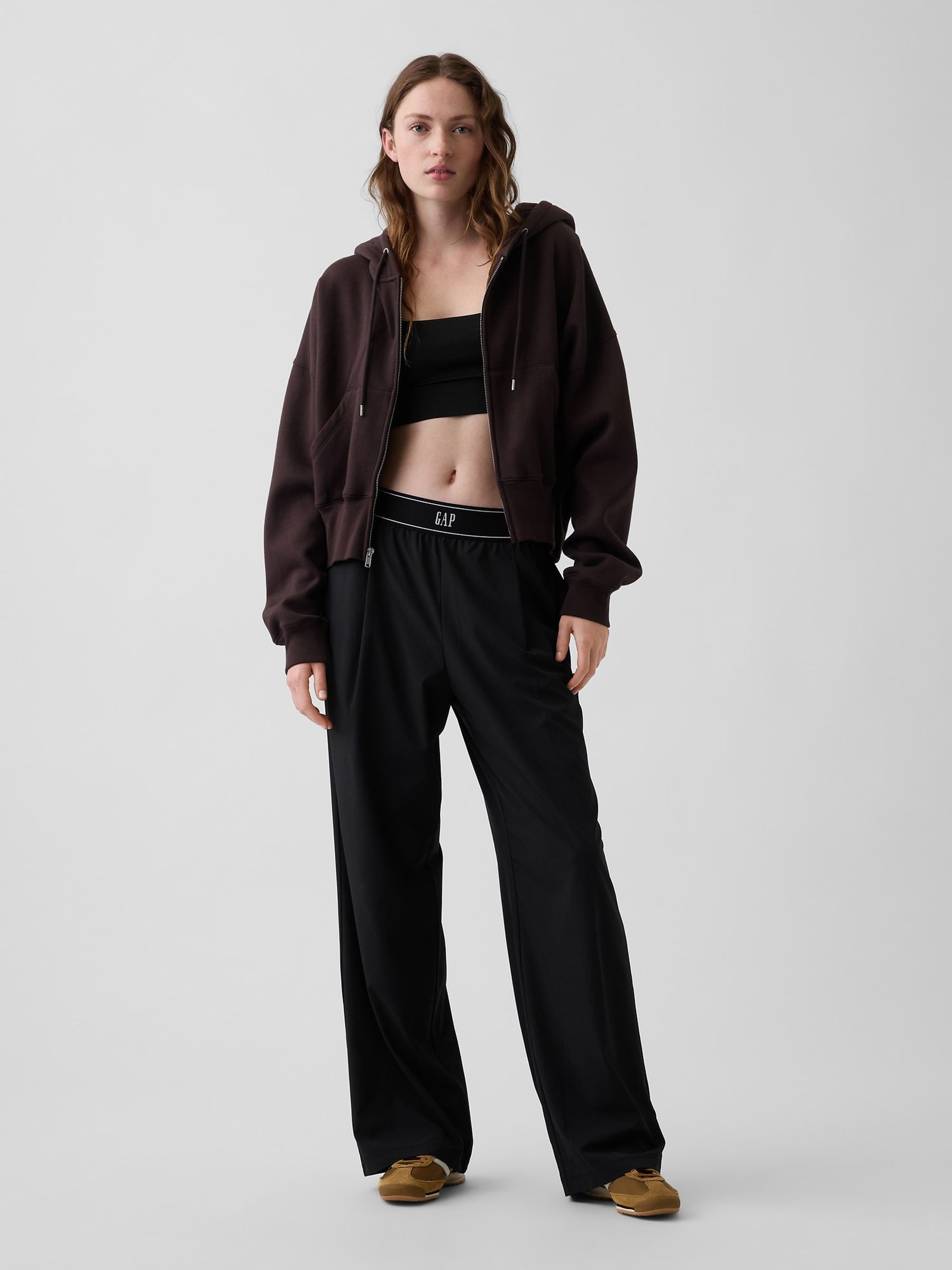 Black Fit Pleated Easy Logo Trousers - Image 5 of 6