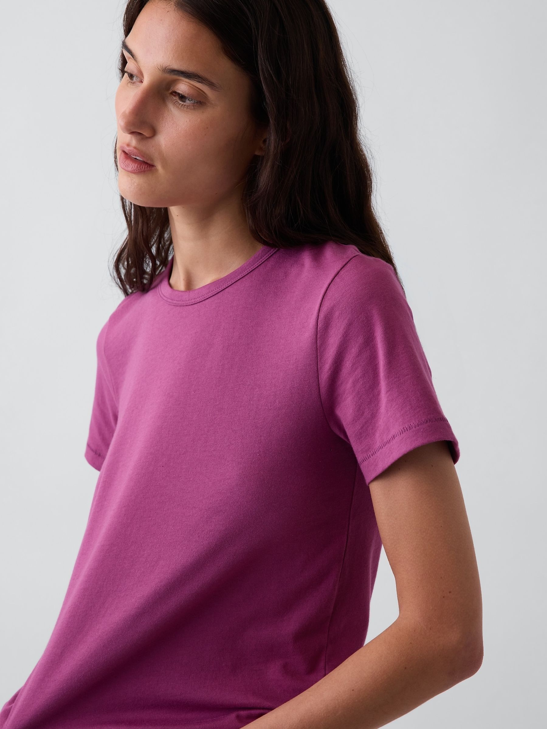 Magenta Pink Vintage Soft Short Sleeve T-Shirt - Image 4 of 4