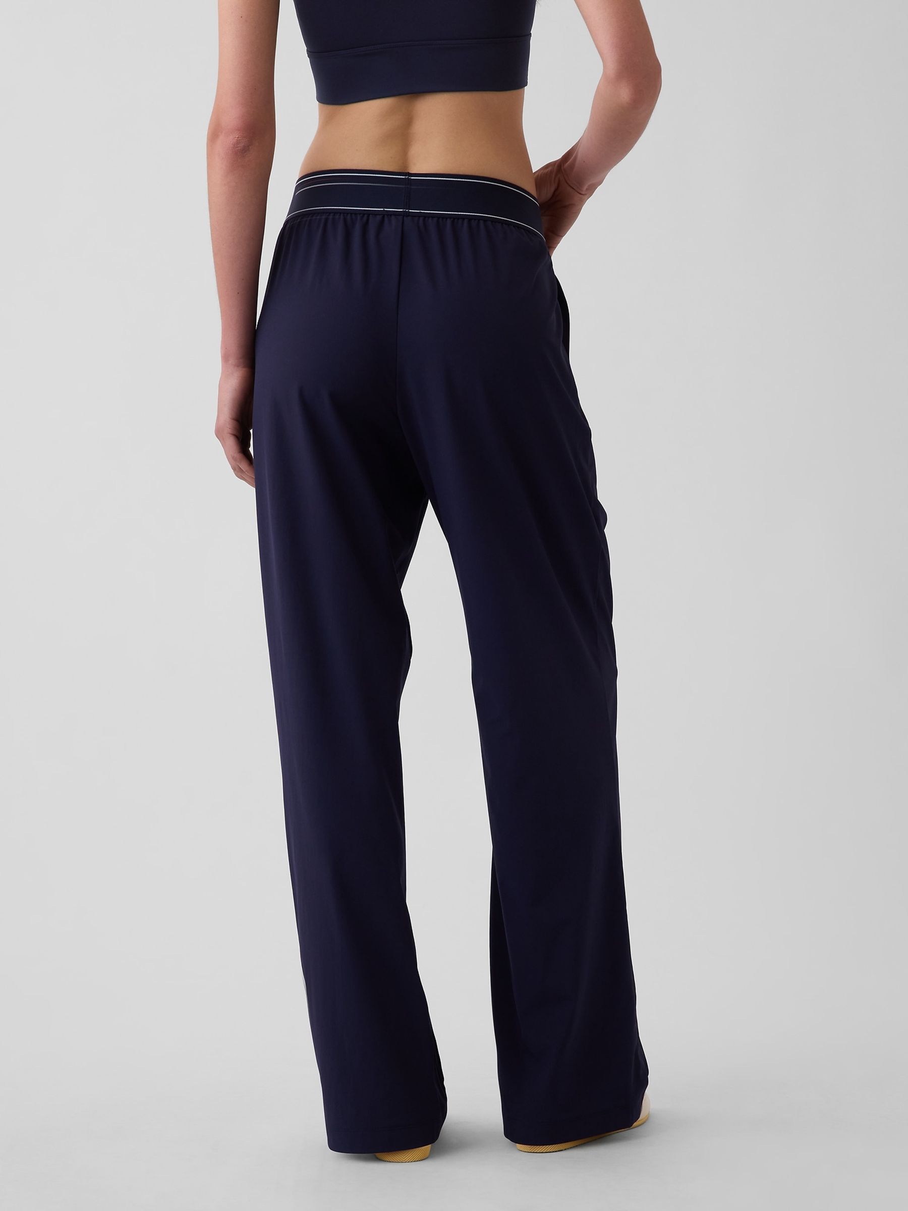 Navy Fit Pleated Easy Logo Trousers - Image 2 of 6 Navy Fit Pleated Easy Logo Trousers - Image 2 of 6