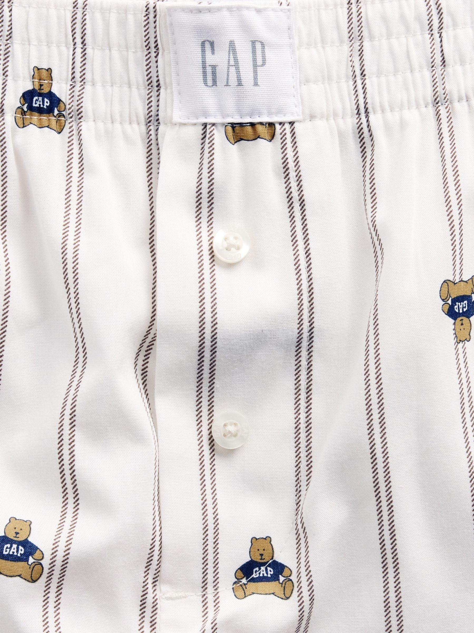 Stripe Brannan Bear Poplin Pyjamas Boxer Shorts - Image 5 of 5