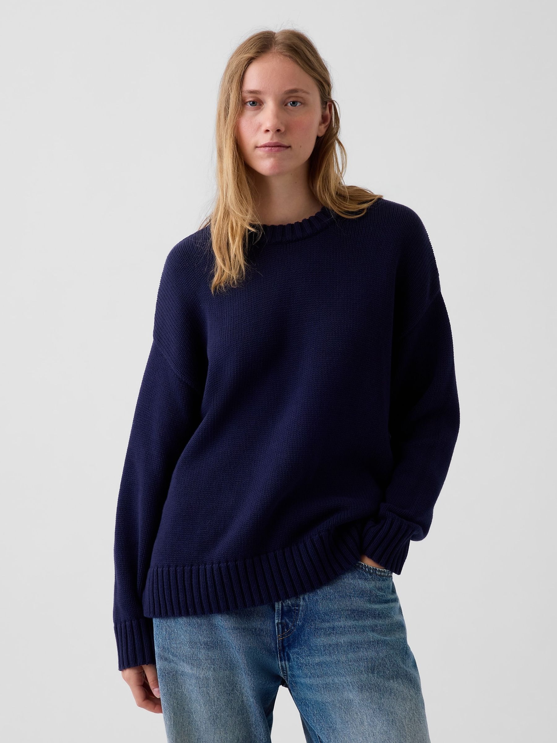 Blue Oversized Jumper - Image 1 of 4
