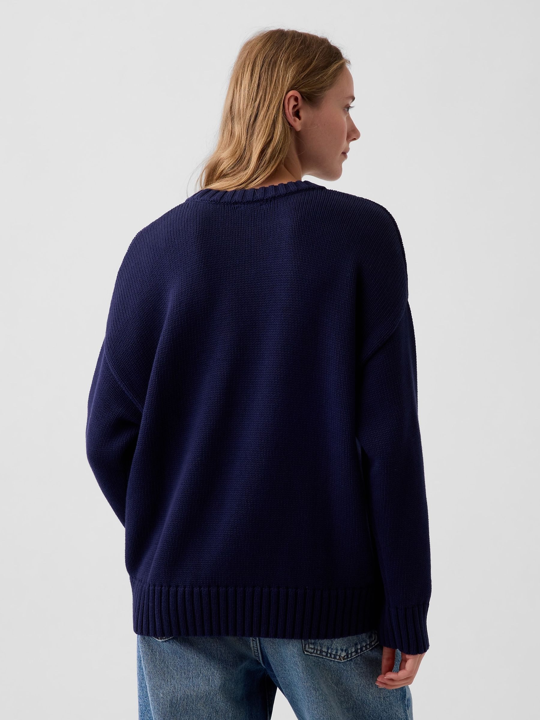 Blue Oversized Jumper - Image 2 of 4