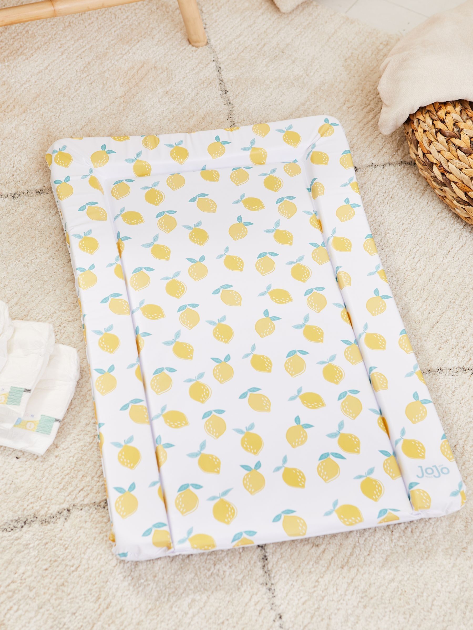 White/Lemon Baby Changing Mat - Image 3 of 4