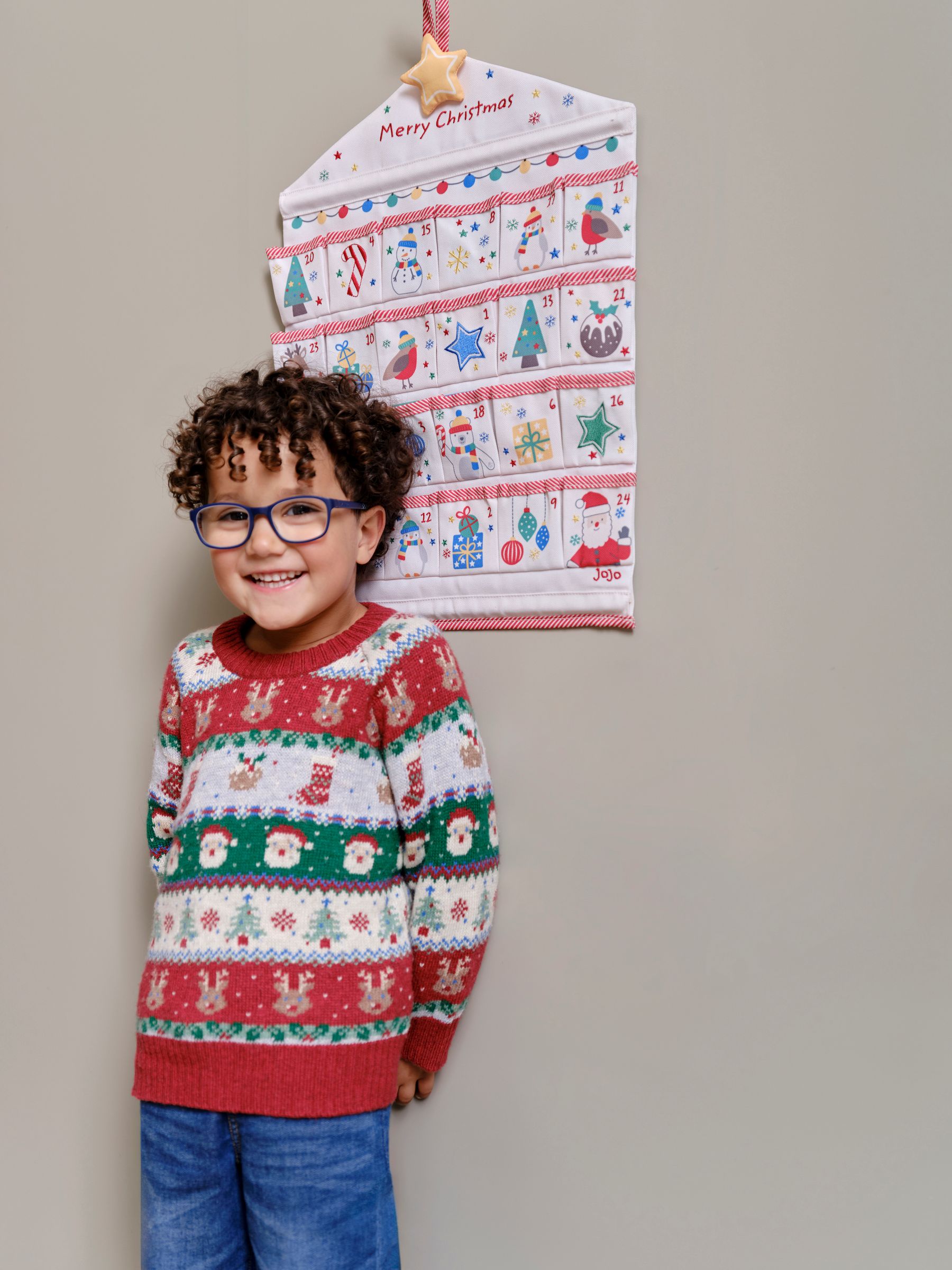 Fabric Hanging Advent Calendar - Image 2 of 5