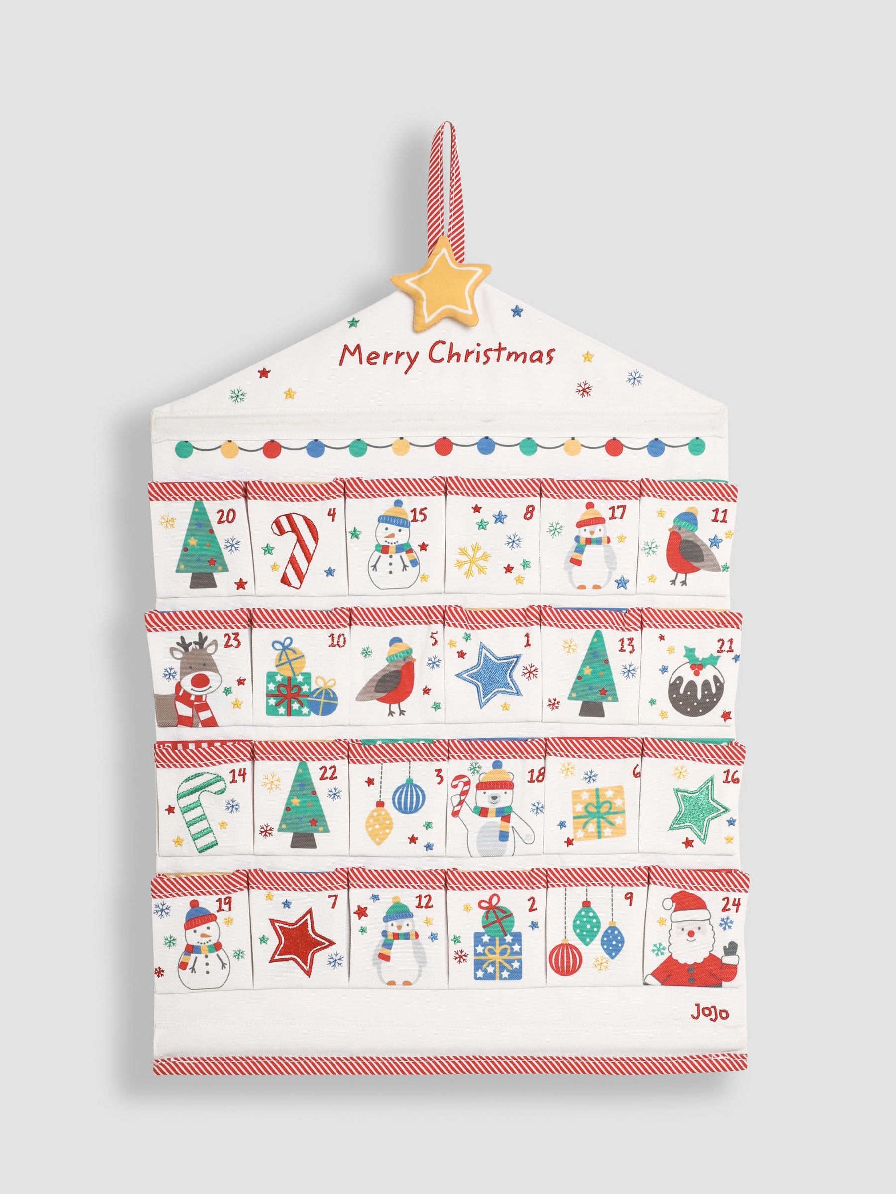 Fabric Hanging Advent Calendar - Image 3 of 5