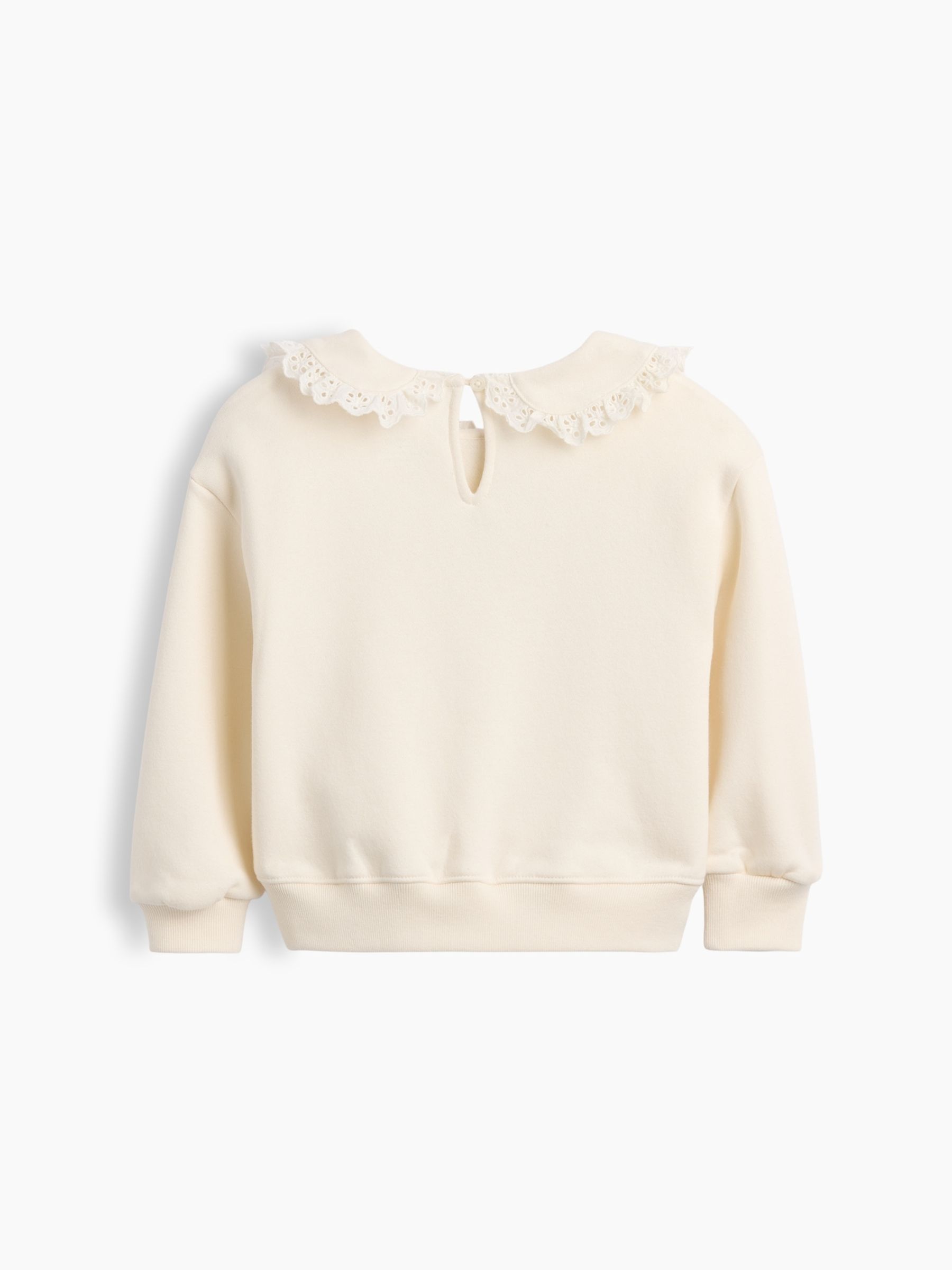Cream Vintage Soft Collared Logo Sweatshirt - Image 2 of 2