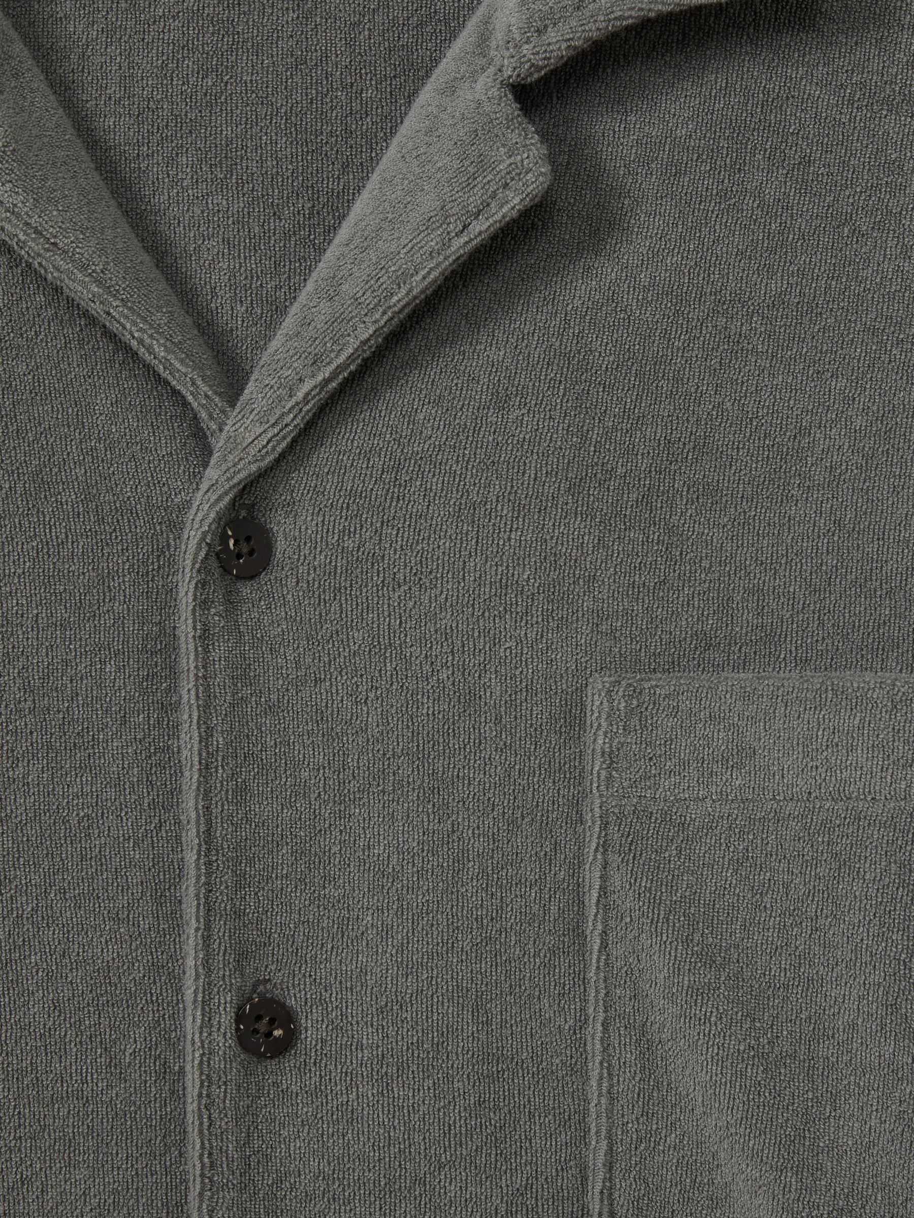 Paige Terry Cuban Collar Shirt in Grey - Image 6 of 6