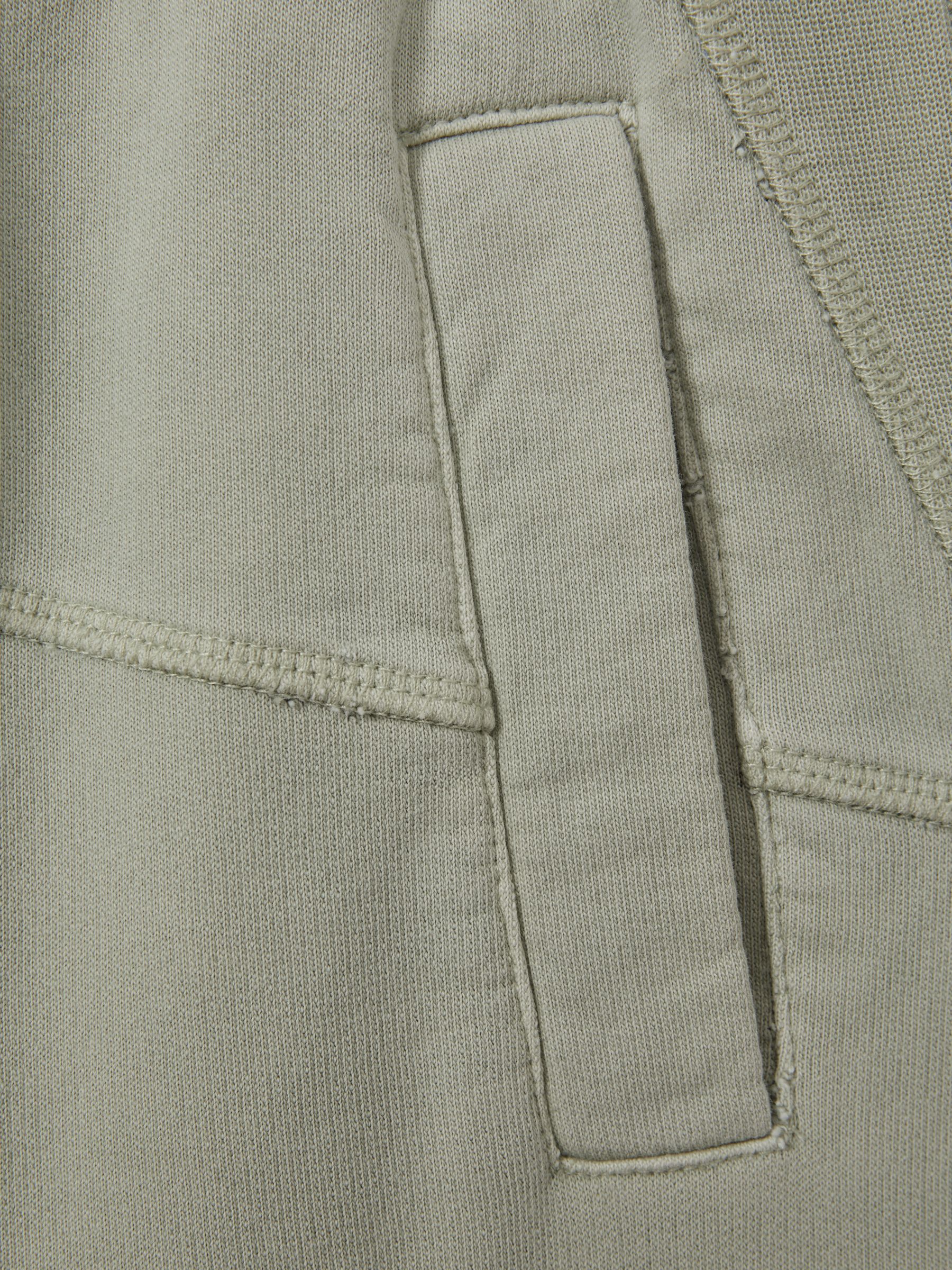 13-14 yrs Garment Dyed Cotton Joggers in Sage - Image 4 of 4