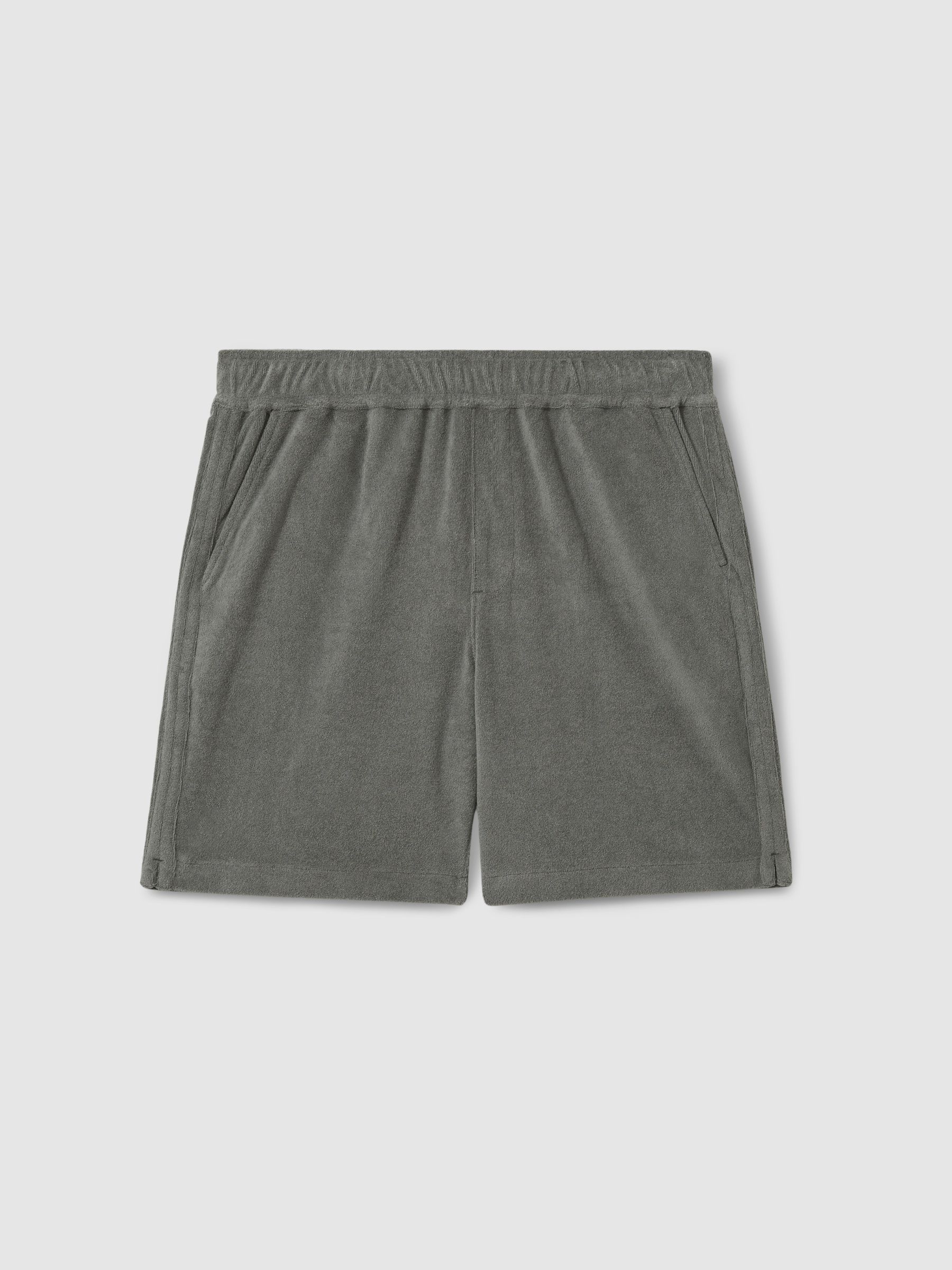Paige Terry Drawstring Shorts in Grey - Image 2 of 6