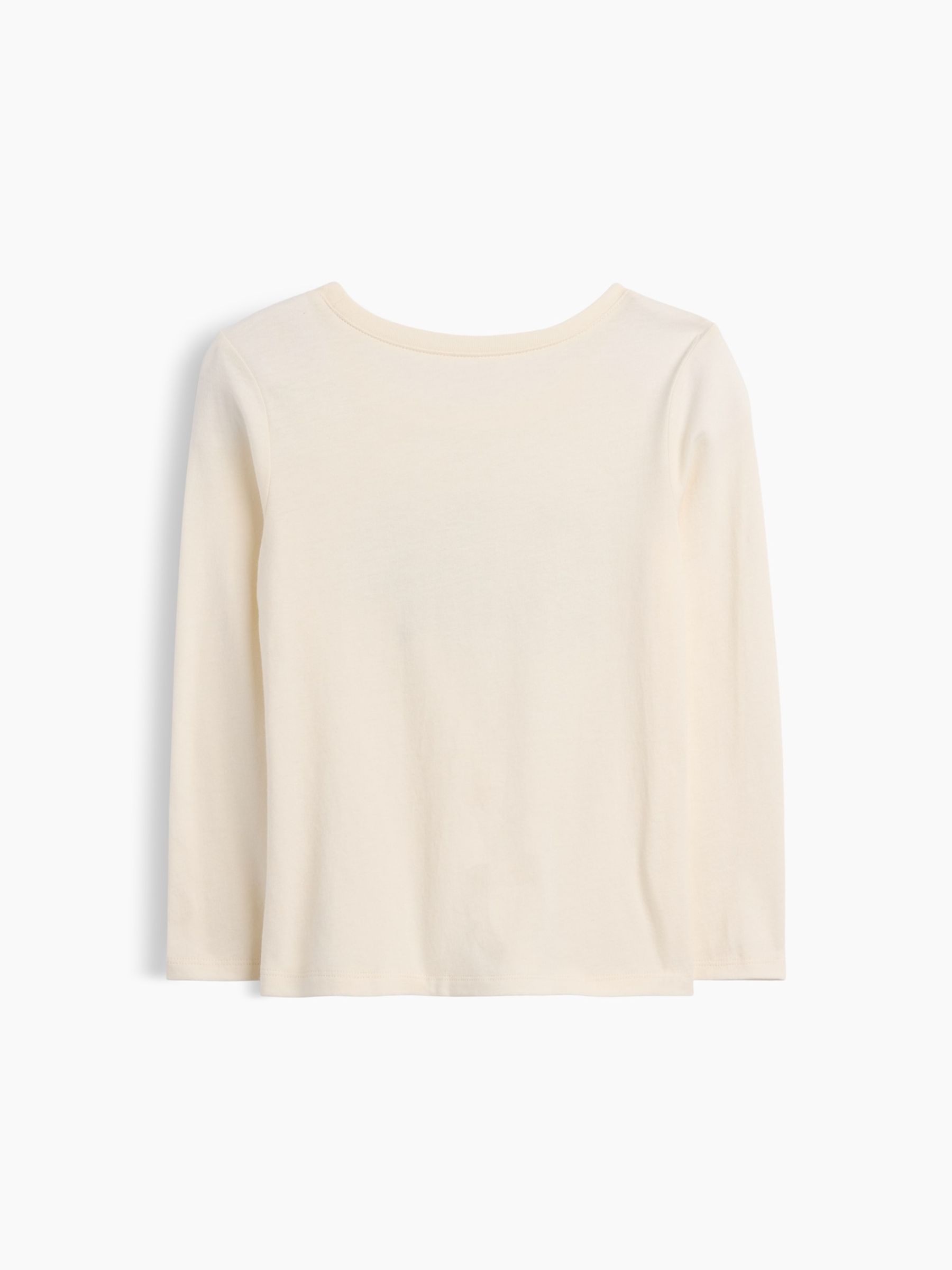 Cream Leopard Graphic Long Sleeve T-Shirt - Image 2 of 3 Cream Leopard Graphic Long Sleeve T-Shirt - Image 2 of 3