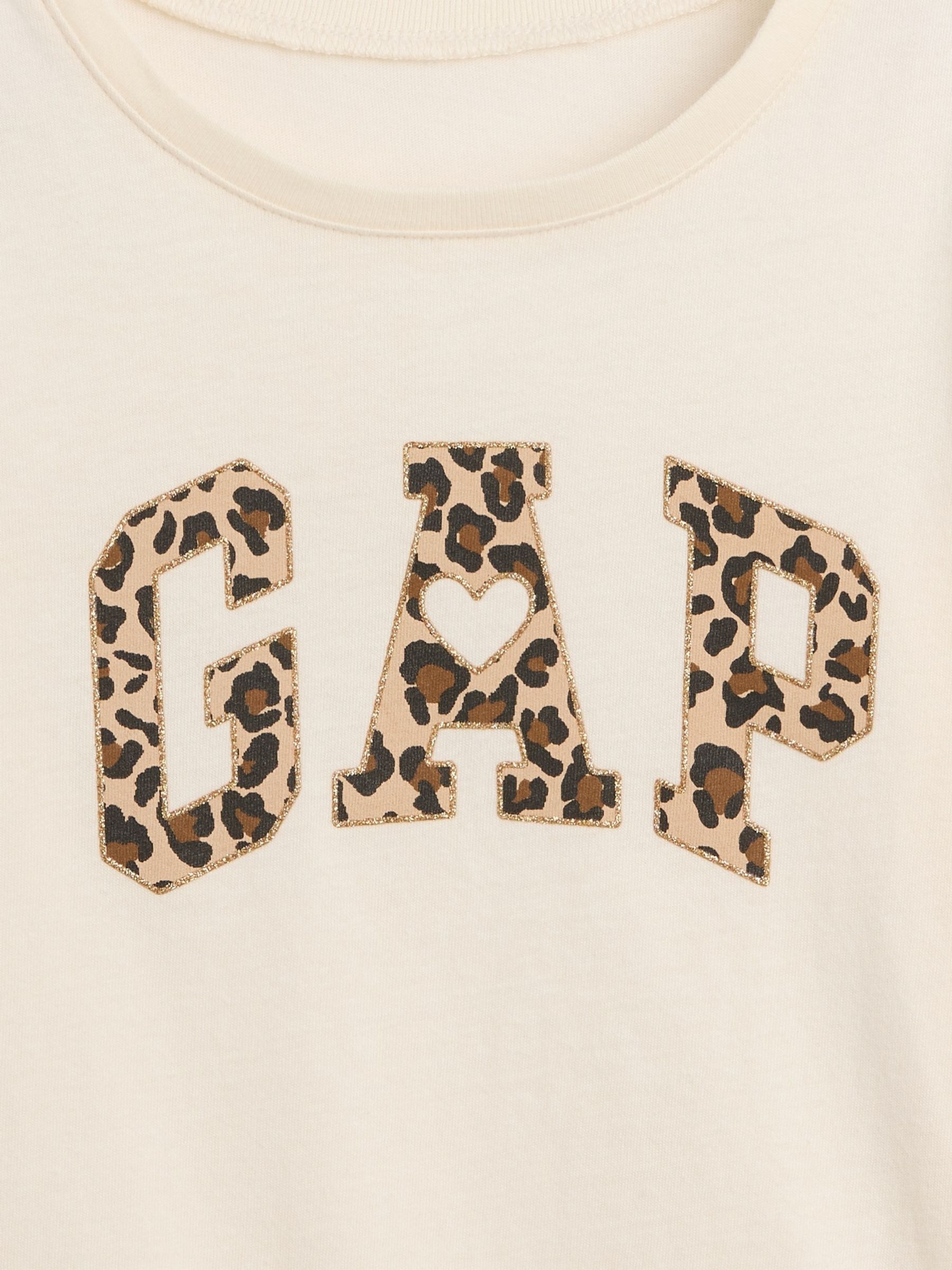 Cream Leopard Graphic Long Sleeve T-Shirt - Image 3 of 3