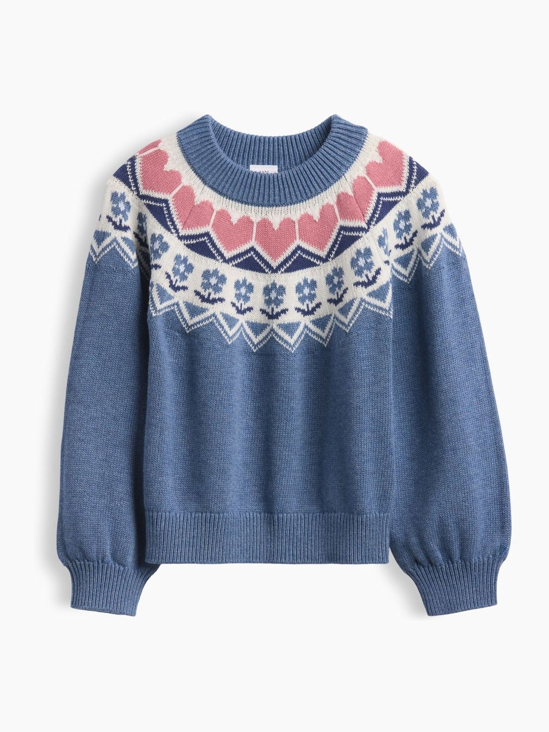 Blue Crew Neck Jumper - Image 1 of 2